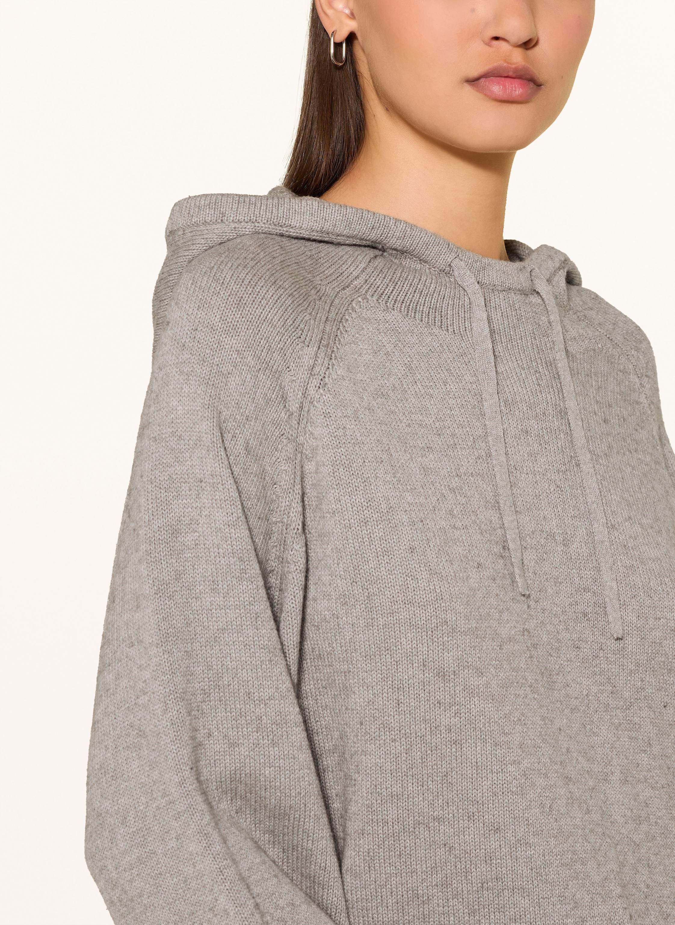 Thumbnail - Lala Berlin Strick-Hoodie Kiana grau