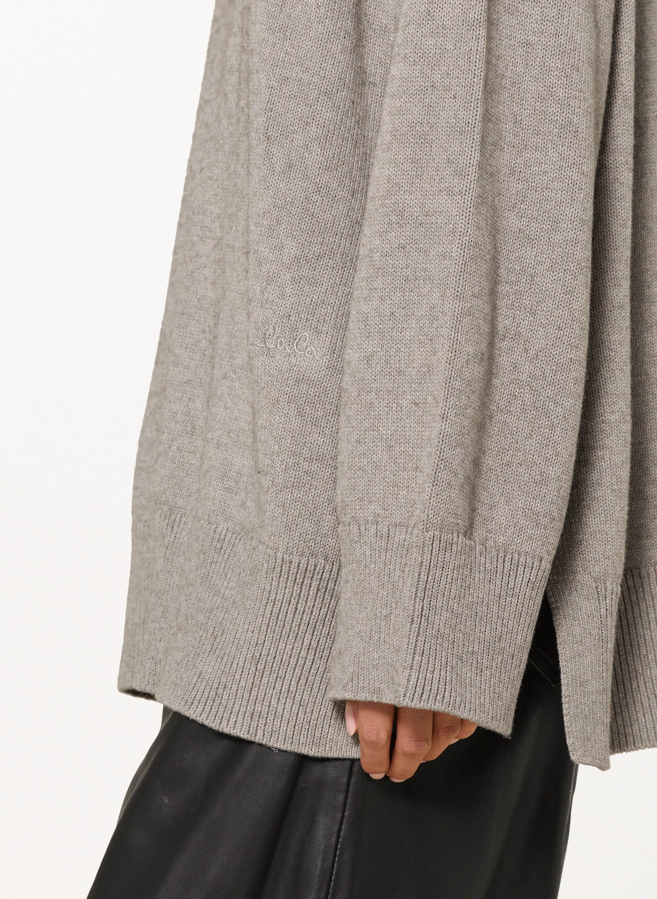 Thumbnail - Lala Berlin Strick-Hoodie Kiana grau