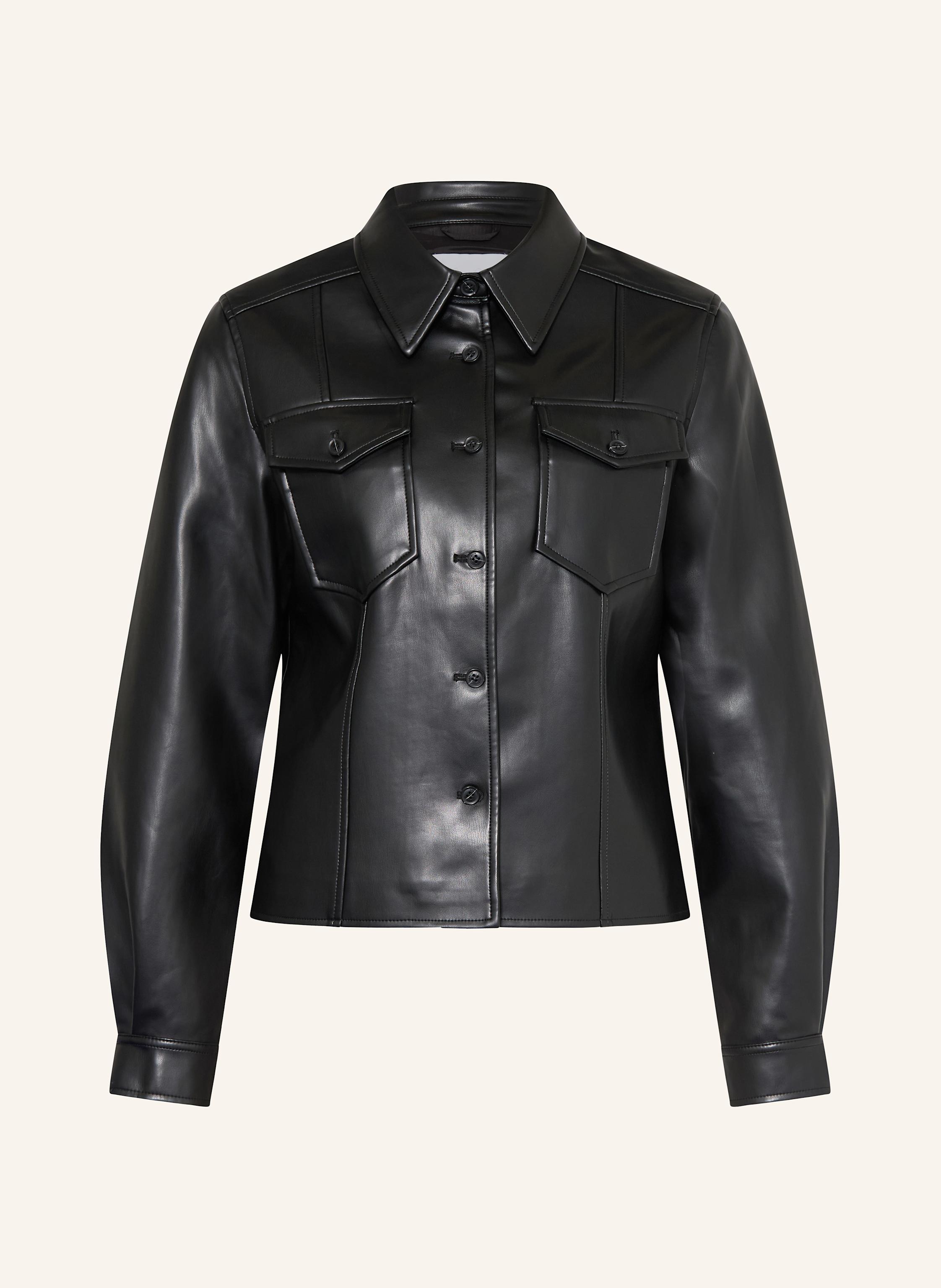 Lala Berlin Overjacket Josie In Lederoptik schwarz