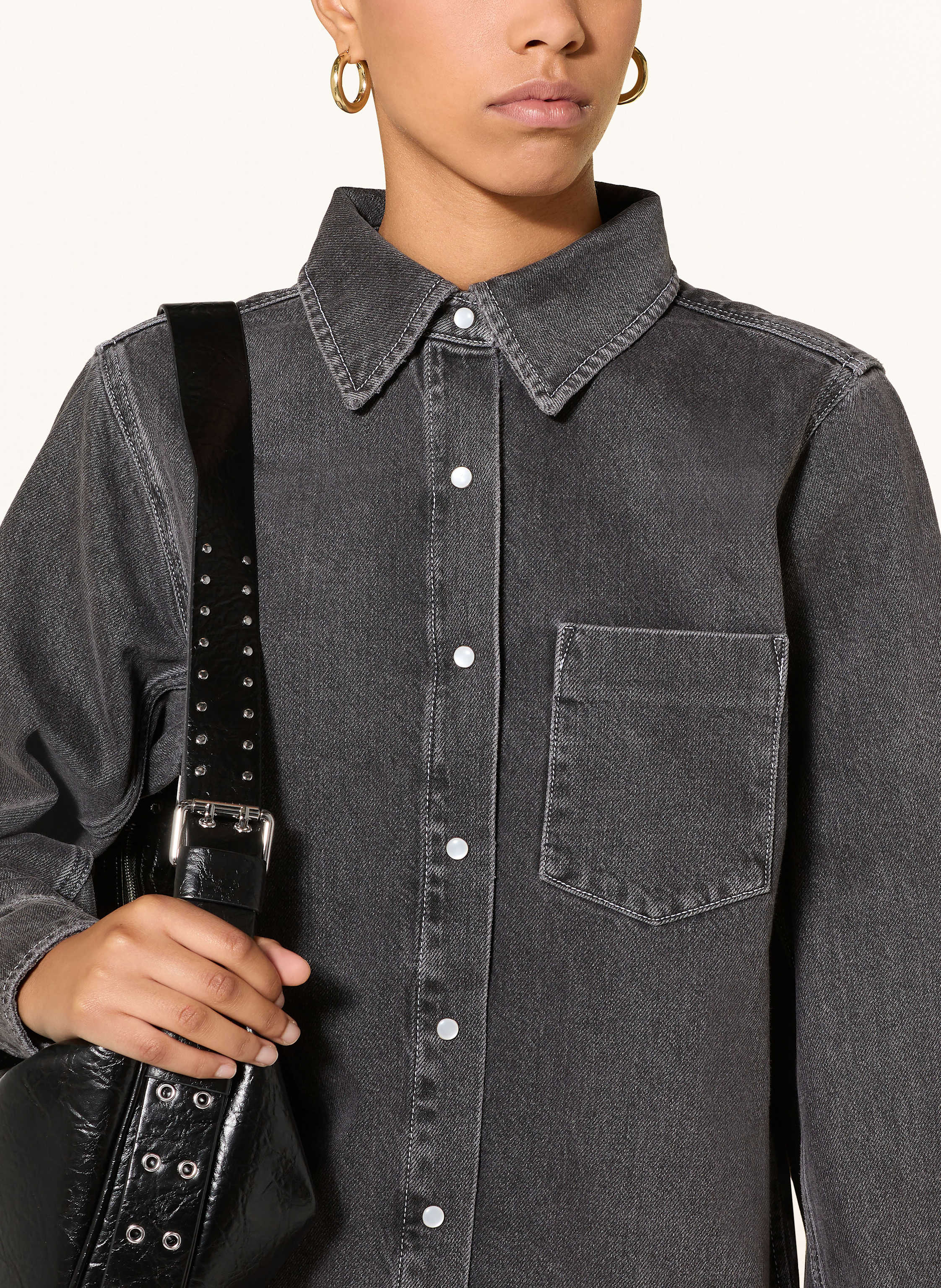 Thumbnail - Lala Berlin Jeanskleid Dakota grau