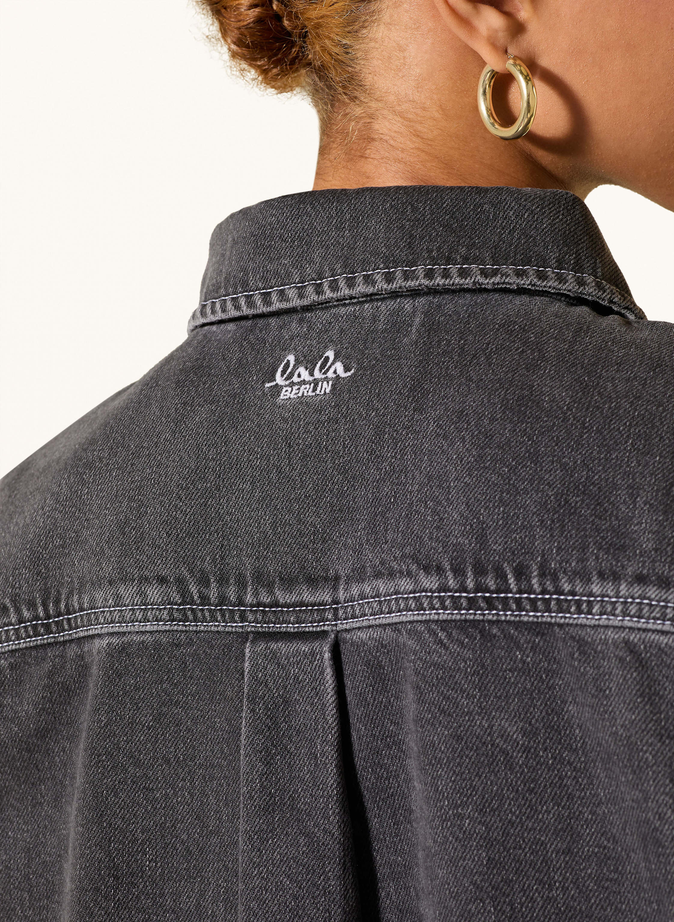 Thumbnail - Lala Berlin Jeanskleid Dakota grau