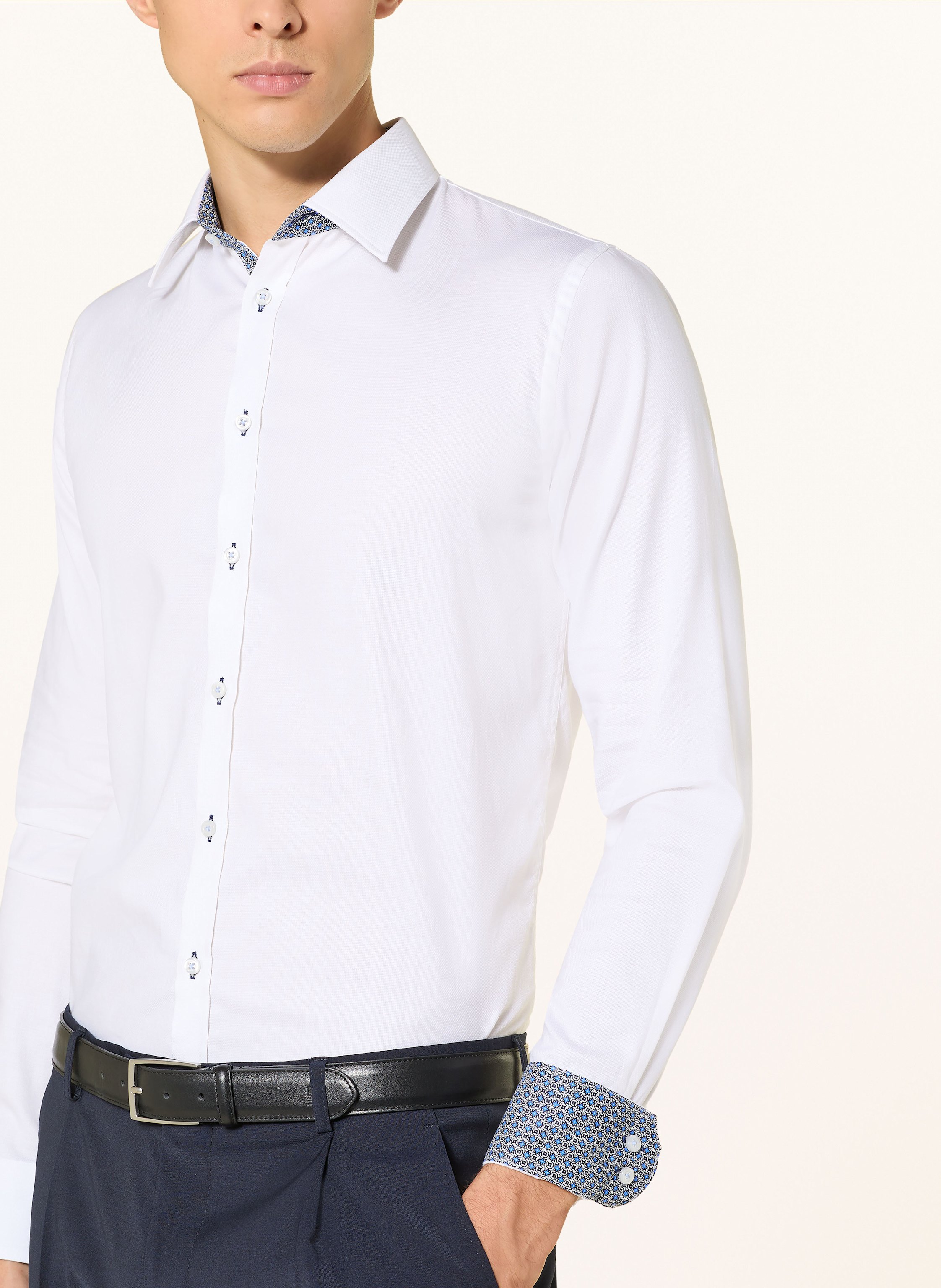 Thumbnail - q1 Manufaktur Hemd Extra Slim Fit weiss