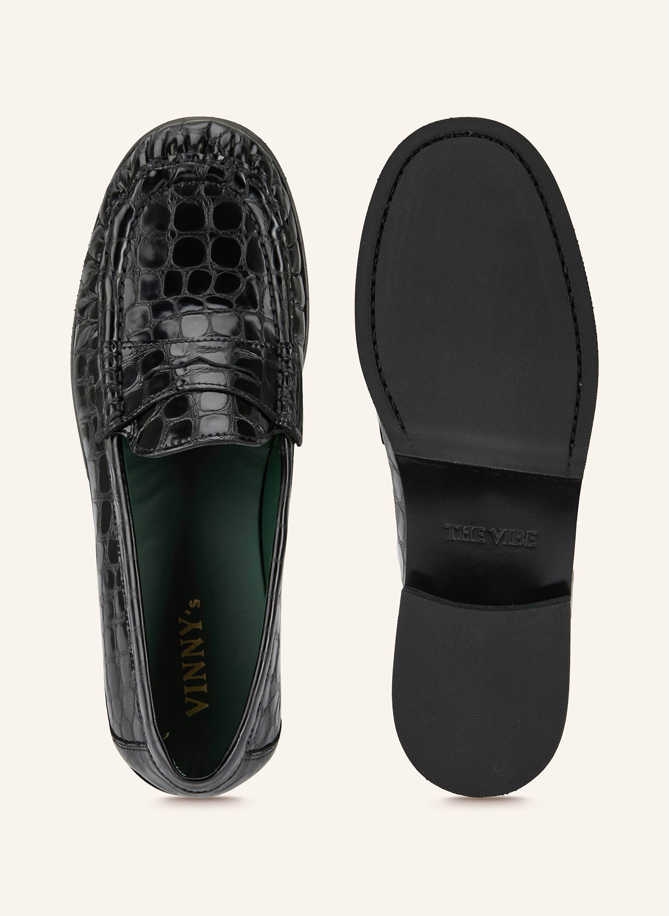 Thumbnail - Vinny's Penny-Loafer Ogee schwarz