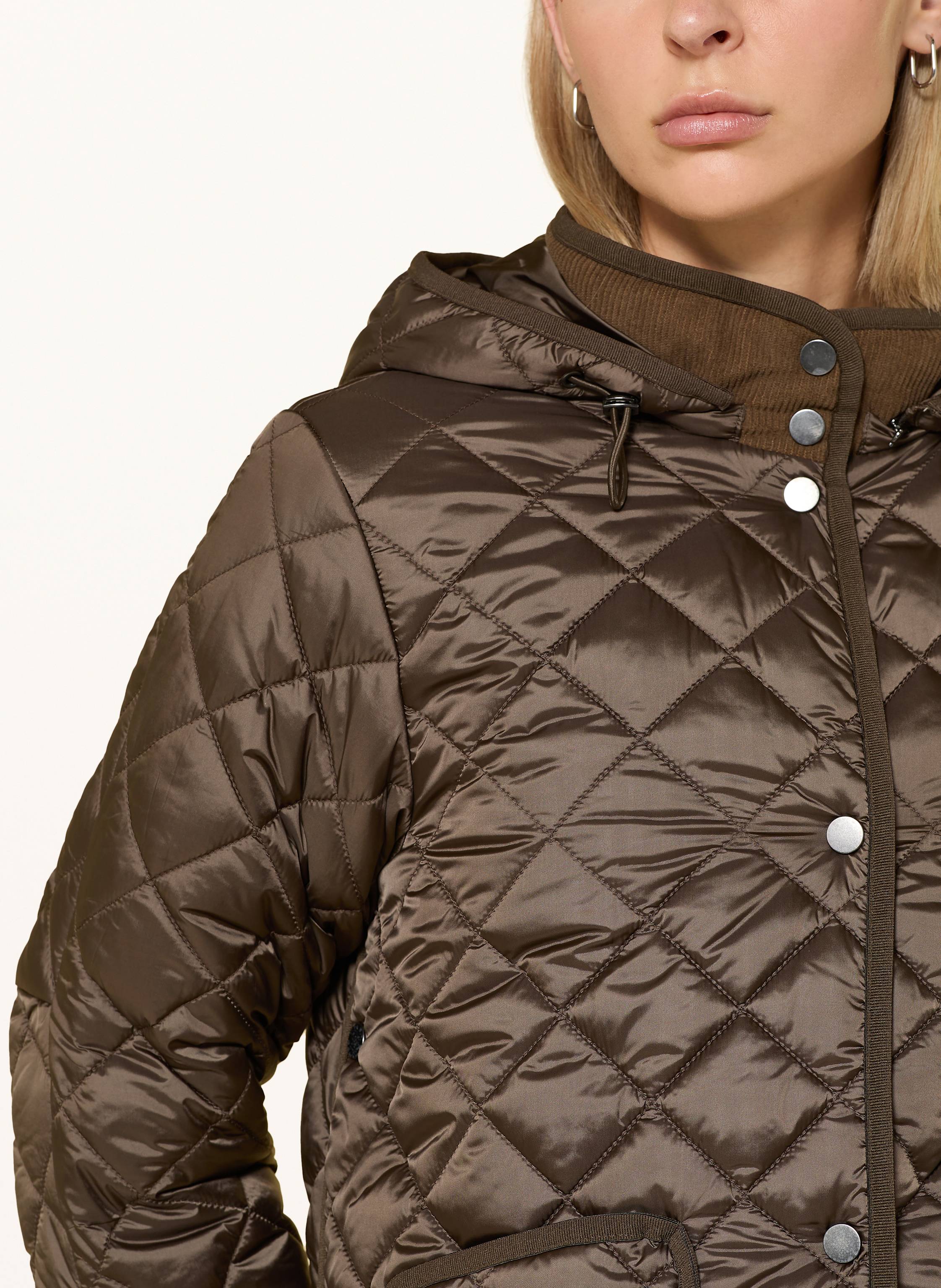 Thumbnail - No.1 Como Steppjacke Quebec Mit Abnehmbarer Kapuze beige