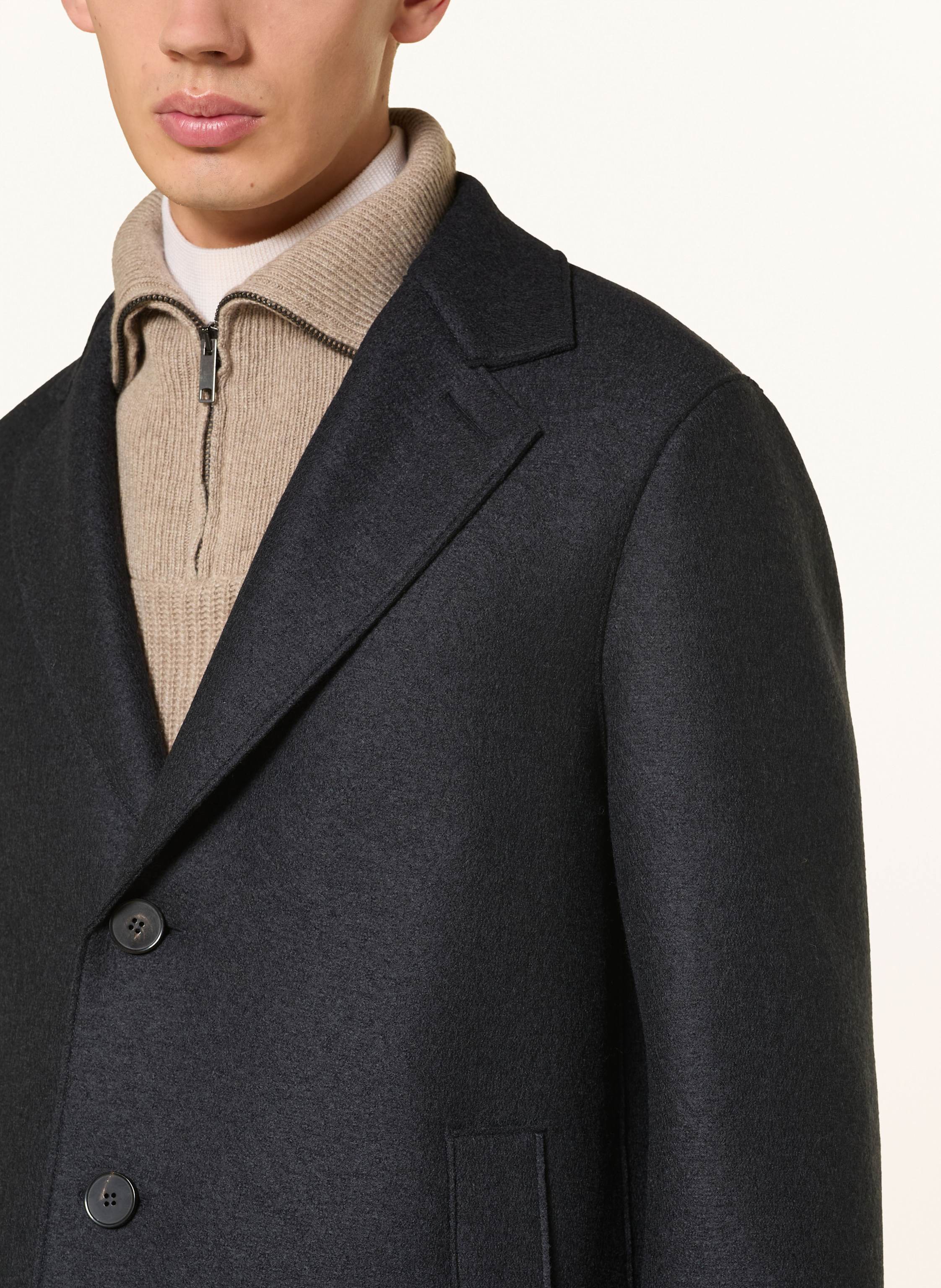 Thumbnail - Harris Wharf London Wollmantel blau