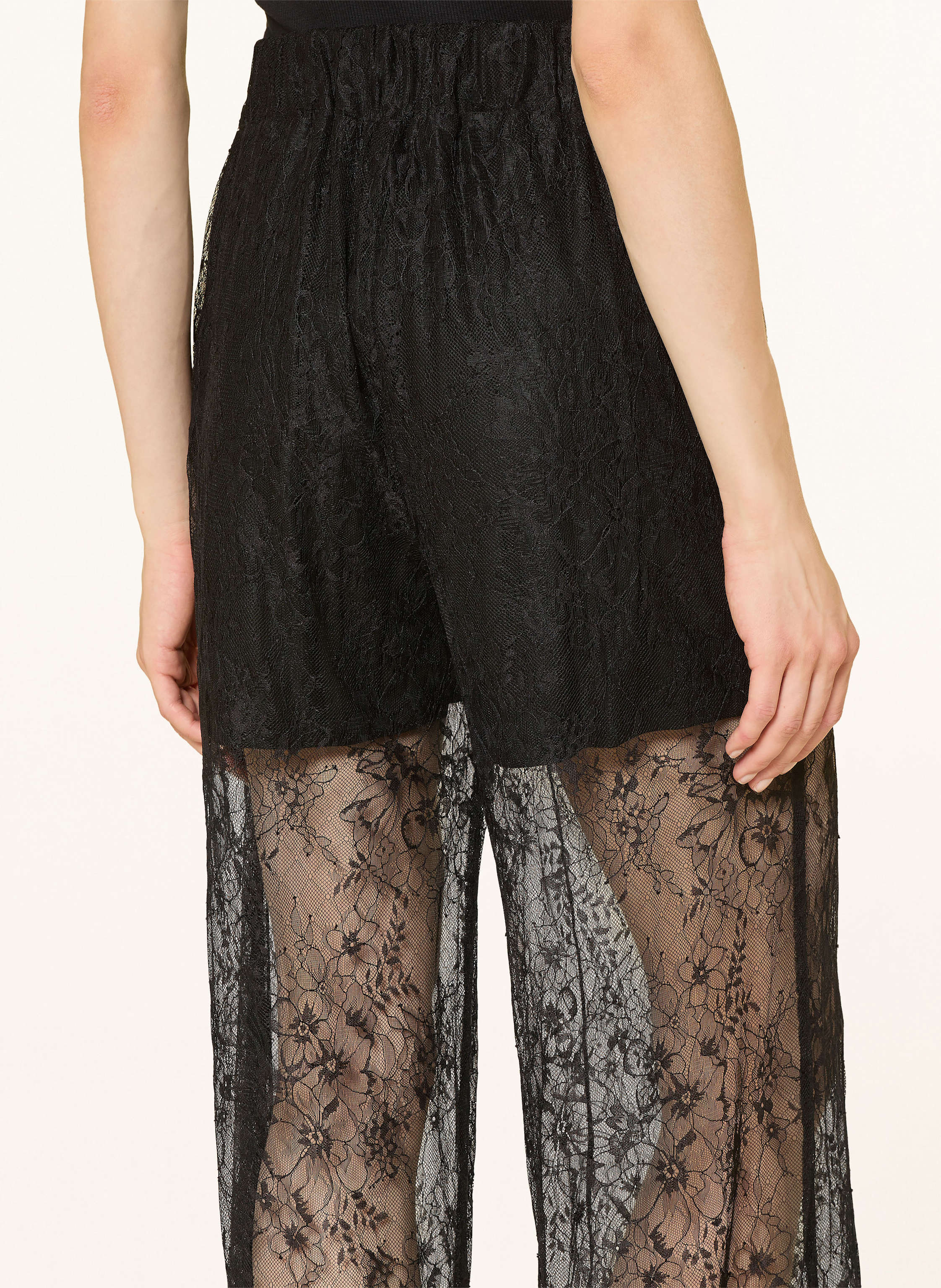 Thumbnail - Cph Muse Marlenehose Cmlea Aus Spitze schwarz