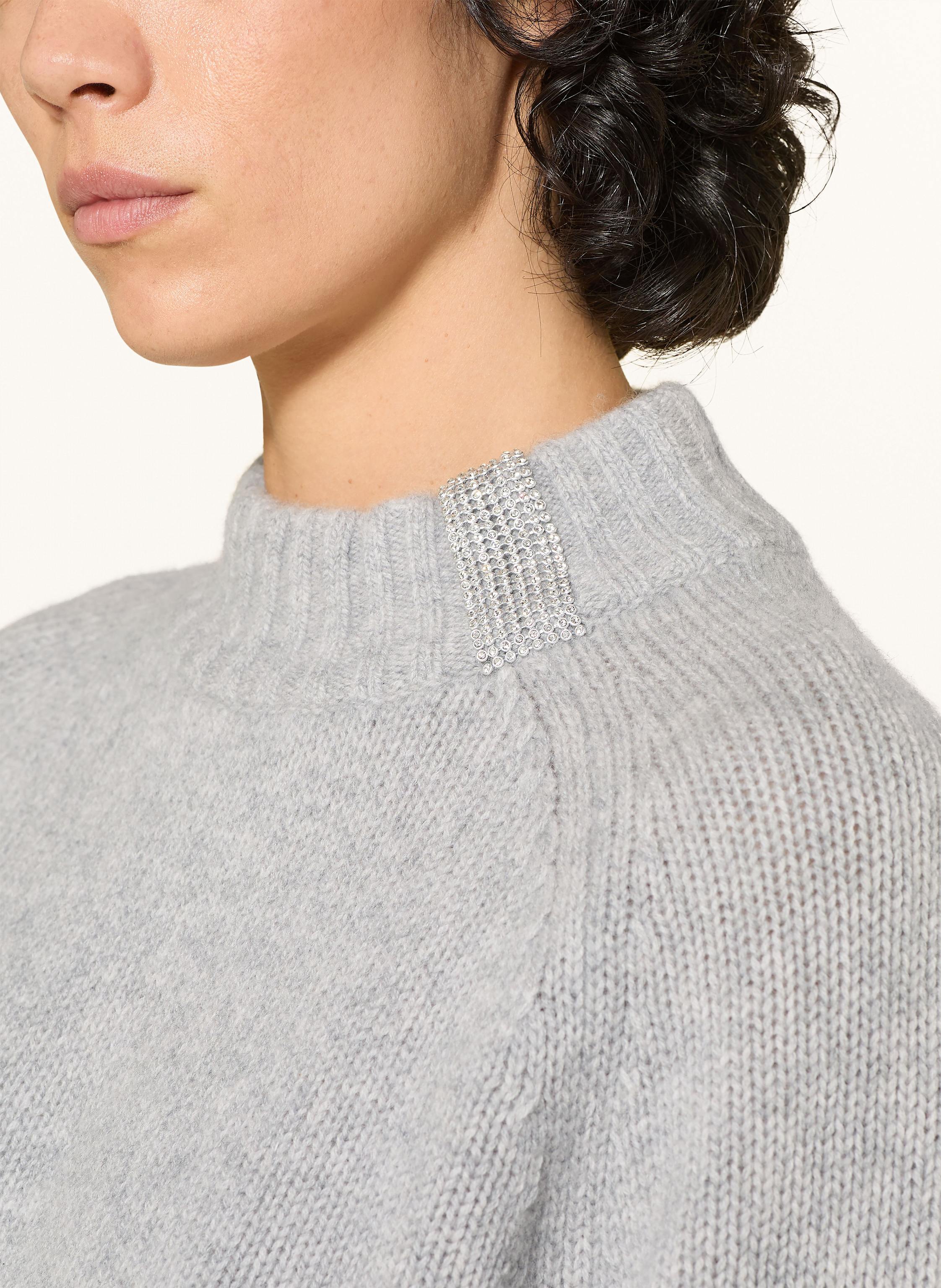 Thumbnail - Princess Goes Hollywood Pullover Mit Cashmere Und Schmucksteinen grau