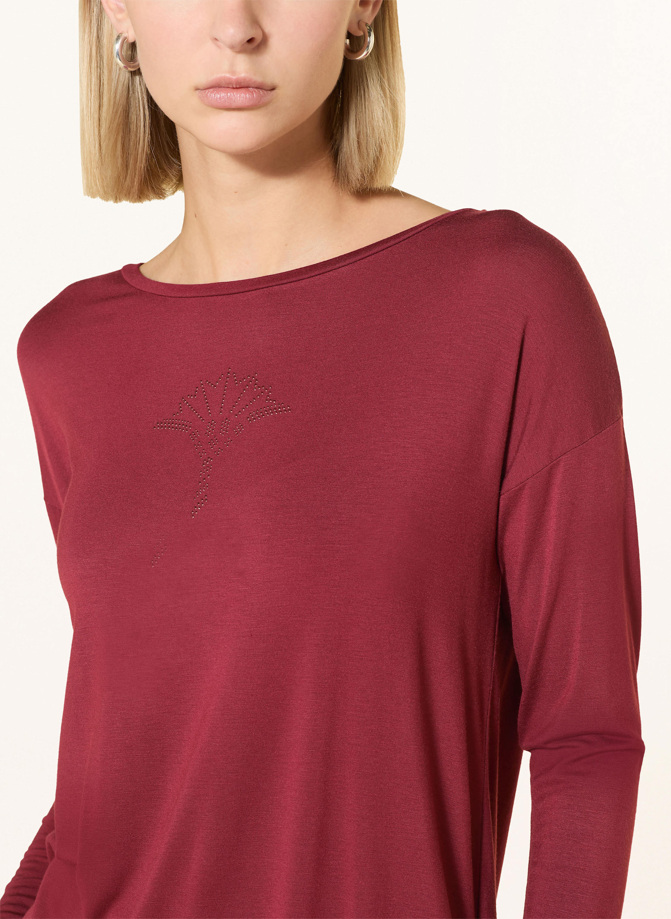 Thumbnail - Joop! Schlafshirt Mit Schmucksteinen rot