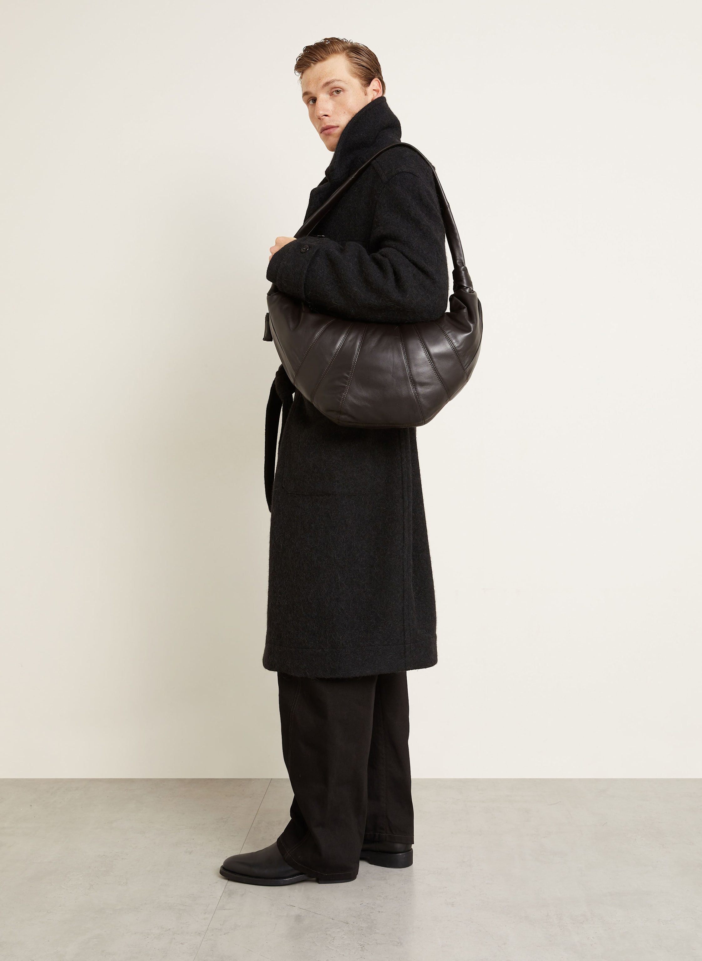 Thumbnail - Lemaire Mantel Mit Alpaka schwarz