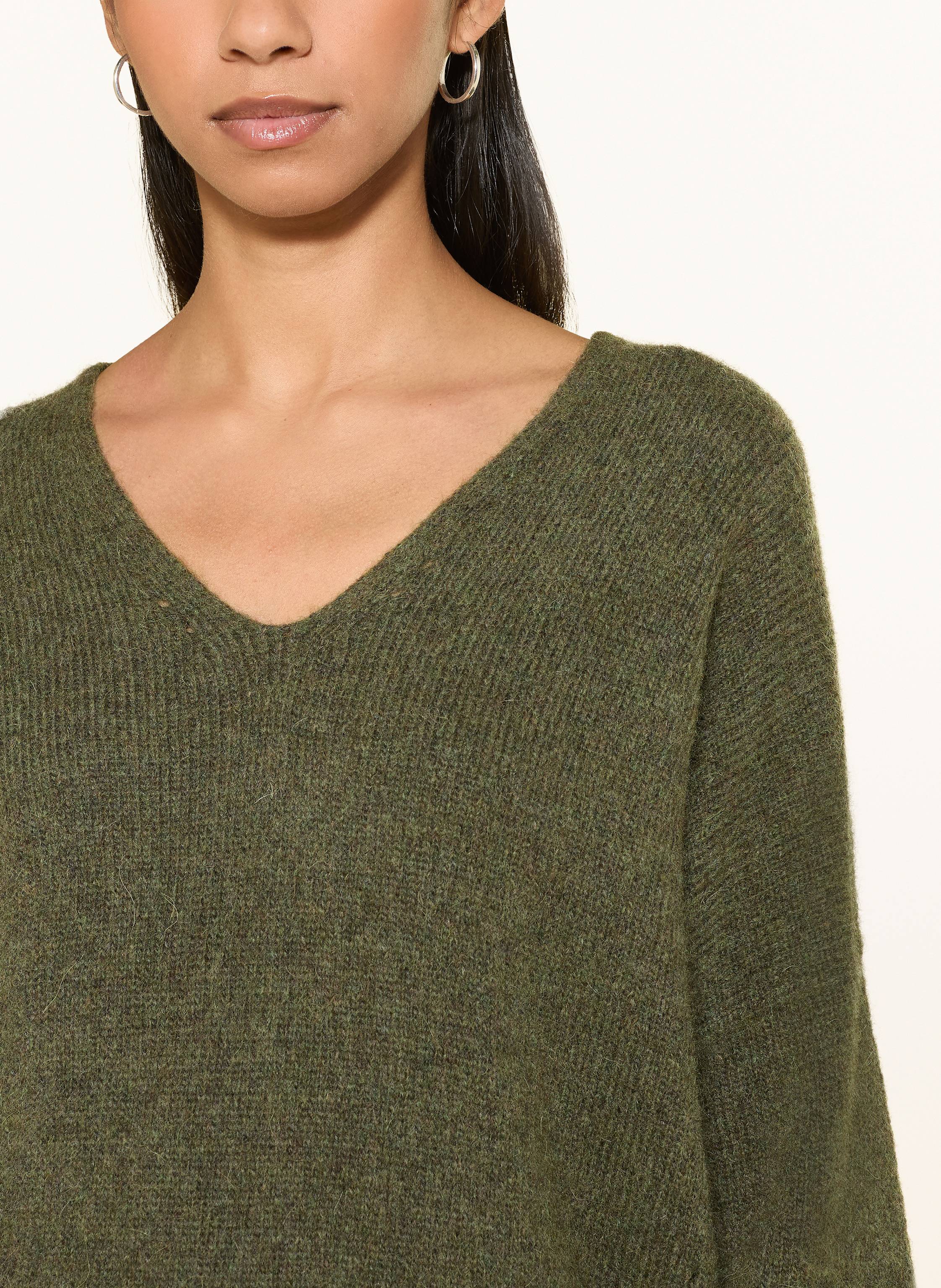 Thumbnail - Boss Pullover Mit Alpaka gruen