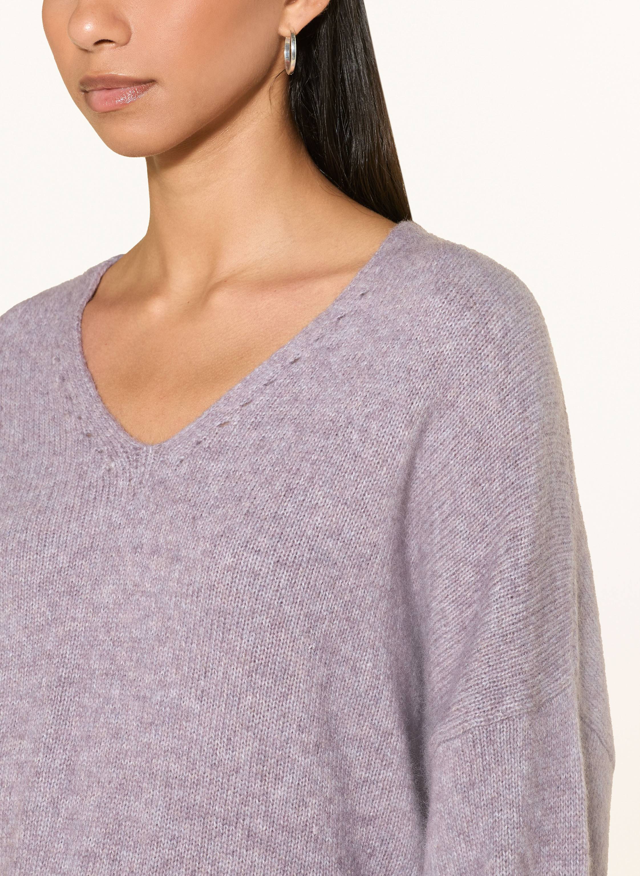 Thumbnail - Boss Pullover Mit Alpaka lila