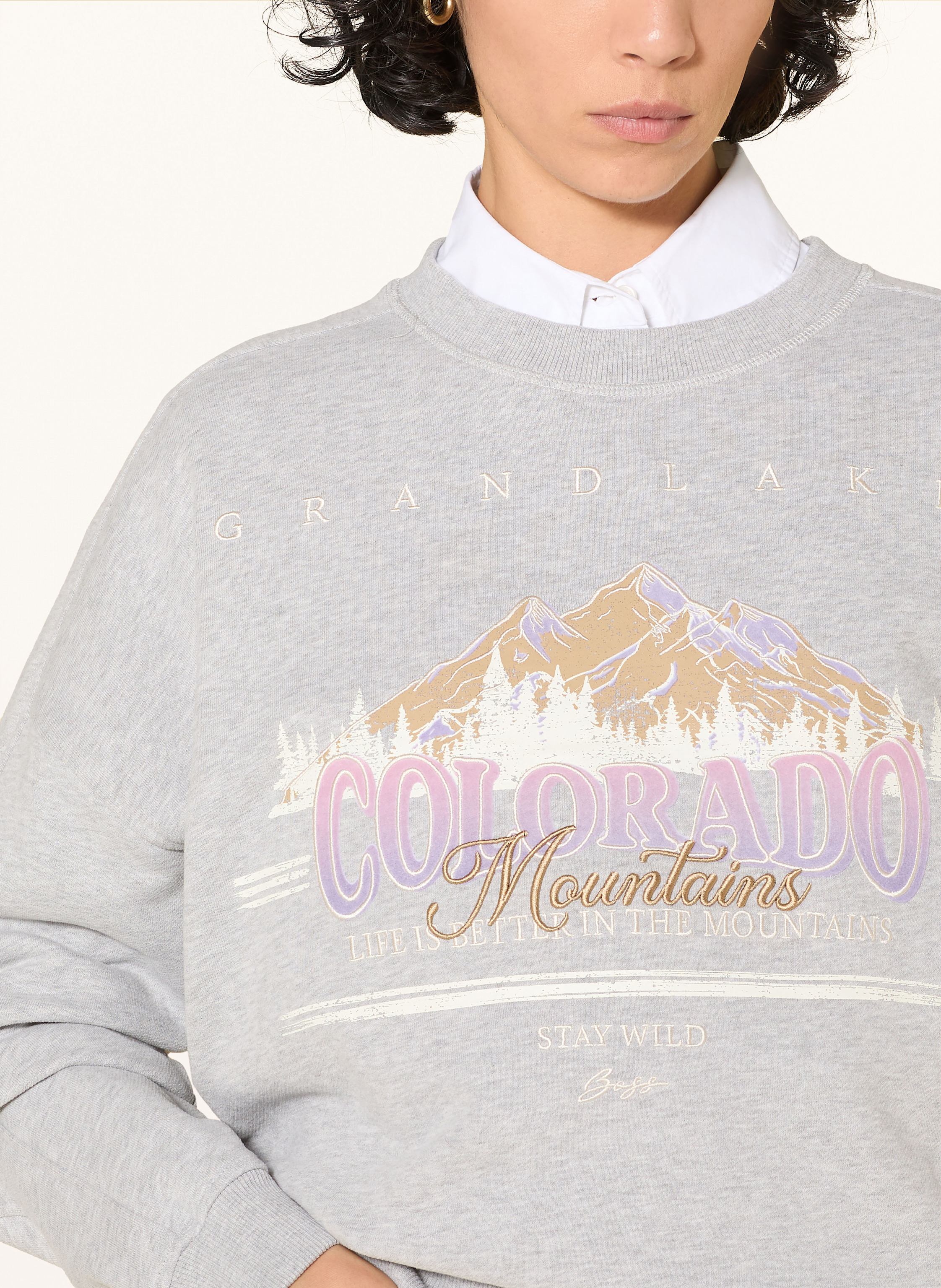 Thumbnail - Boss Sweatshirt Eland grau