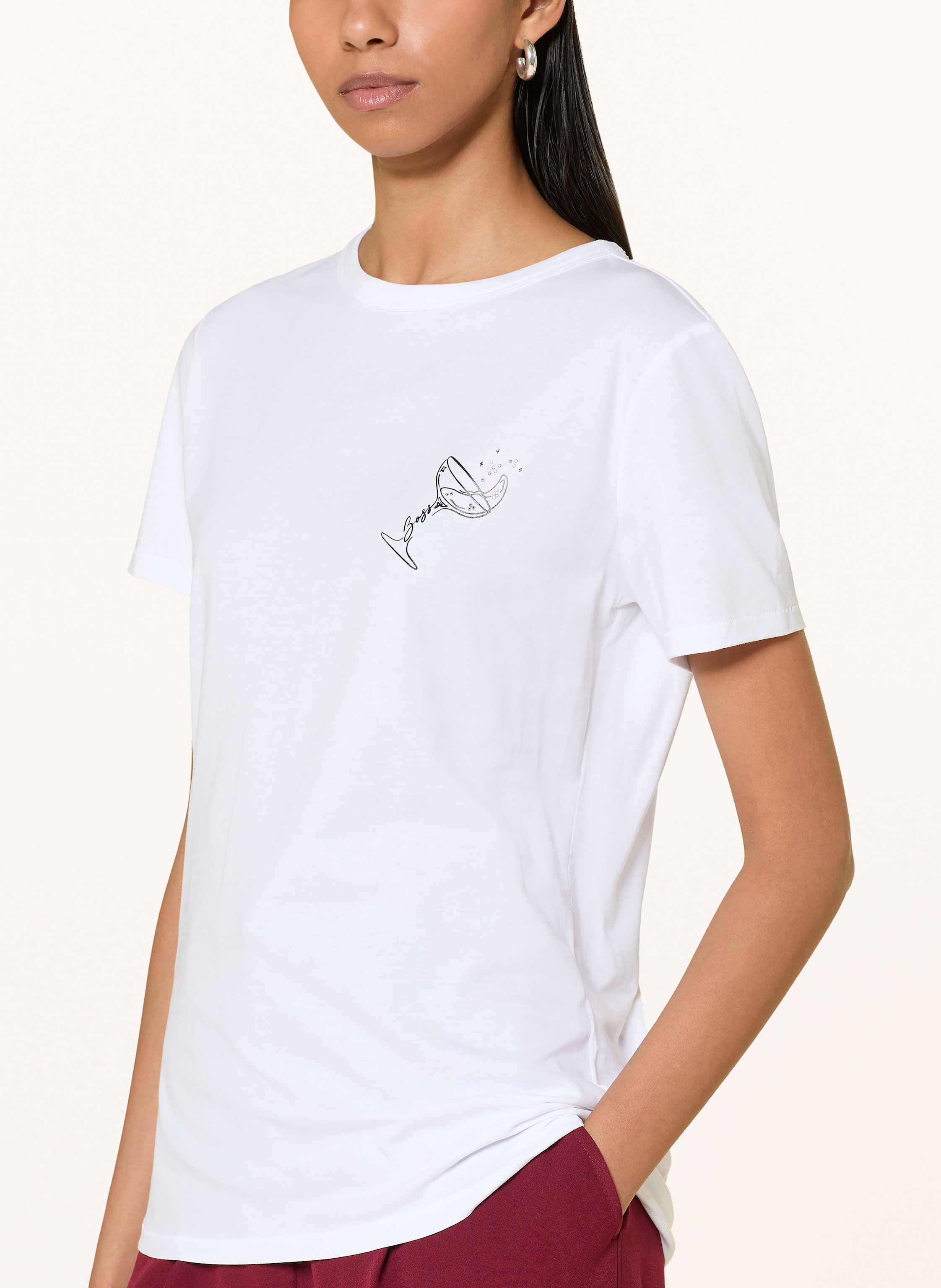 Thumbnail - Boss T-Shirt Elogo beige