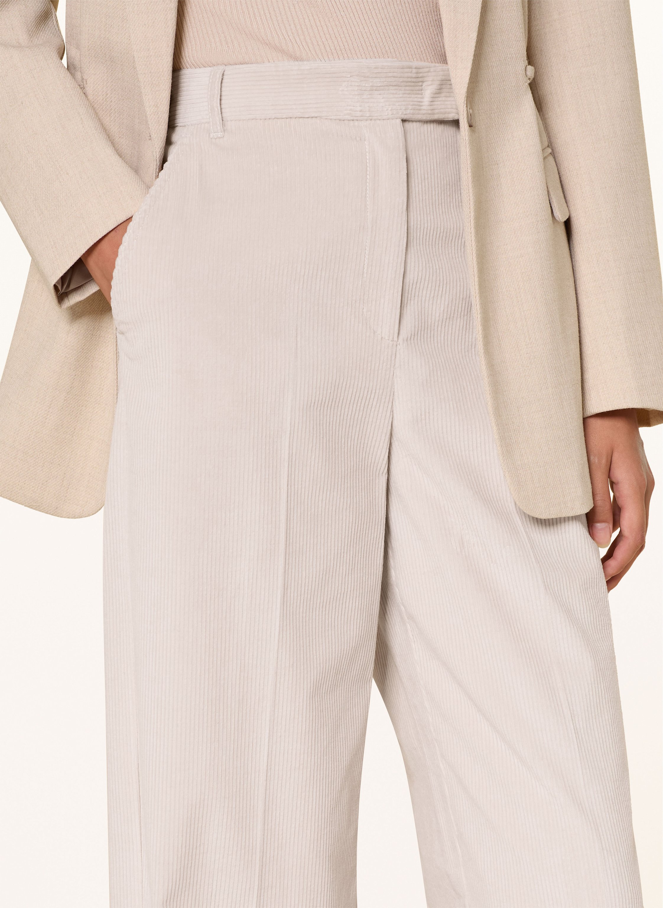 Thumbnail - Marella Marlenehose Aus Cord beige