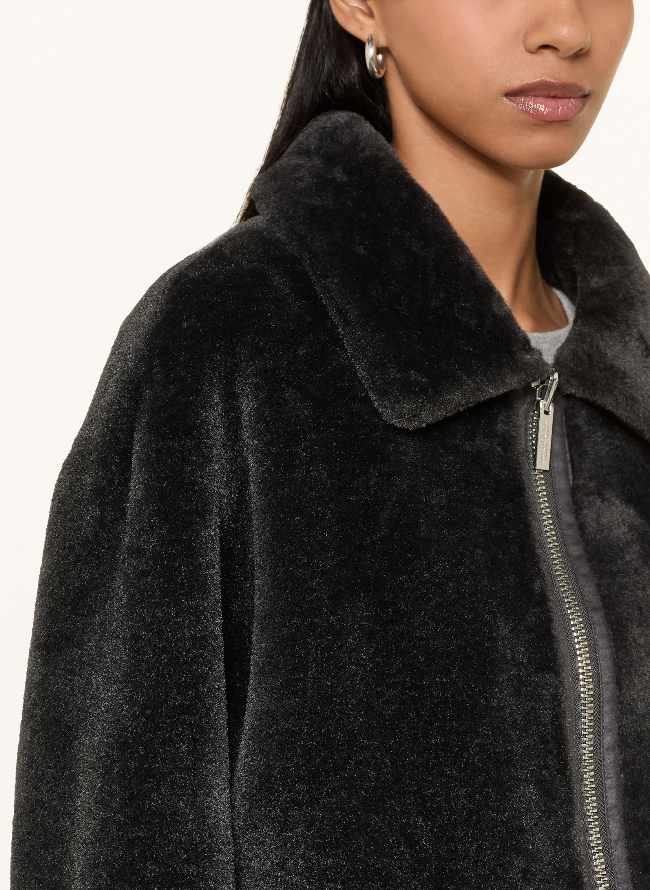 Thumbnail - Marella Jacke Zum Wenden Mit Kunstfell grau