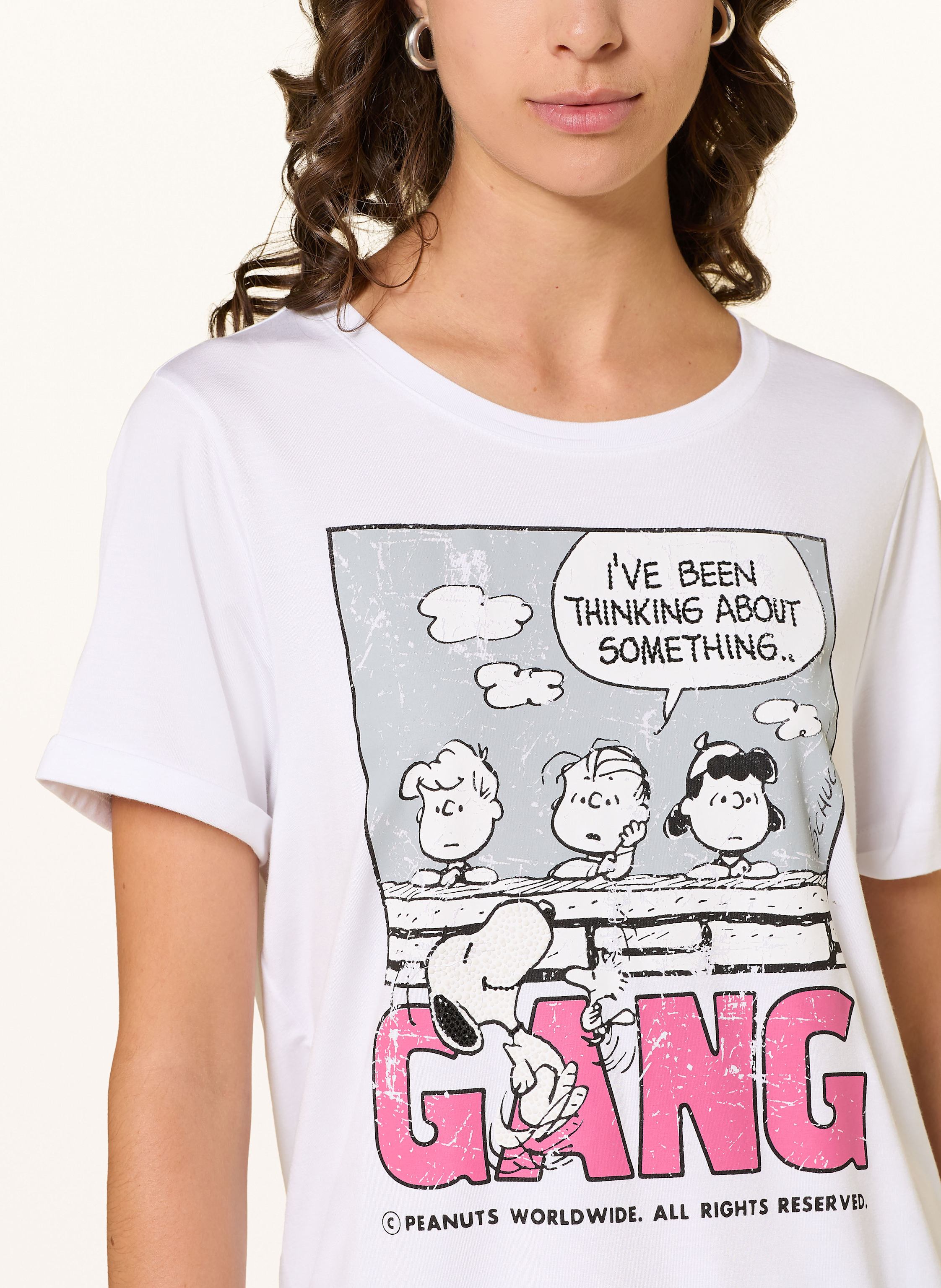 Thumbnail - Frogbox T-Shirt Mit Schmucksteinen weiss