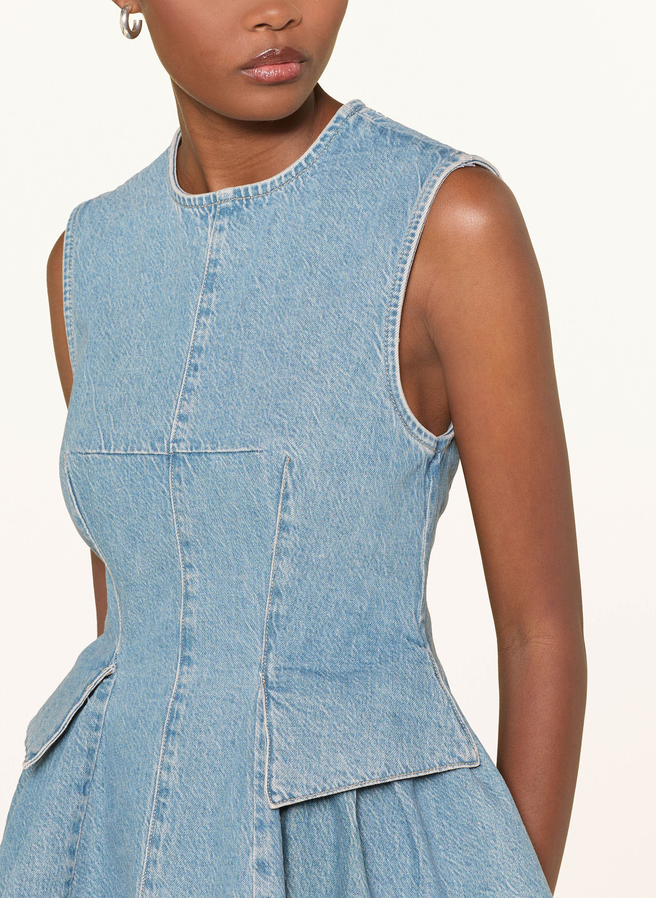 Thumbnail - Remain Jeanstop Peplum blau