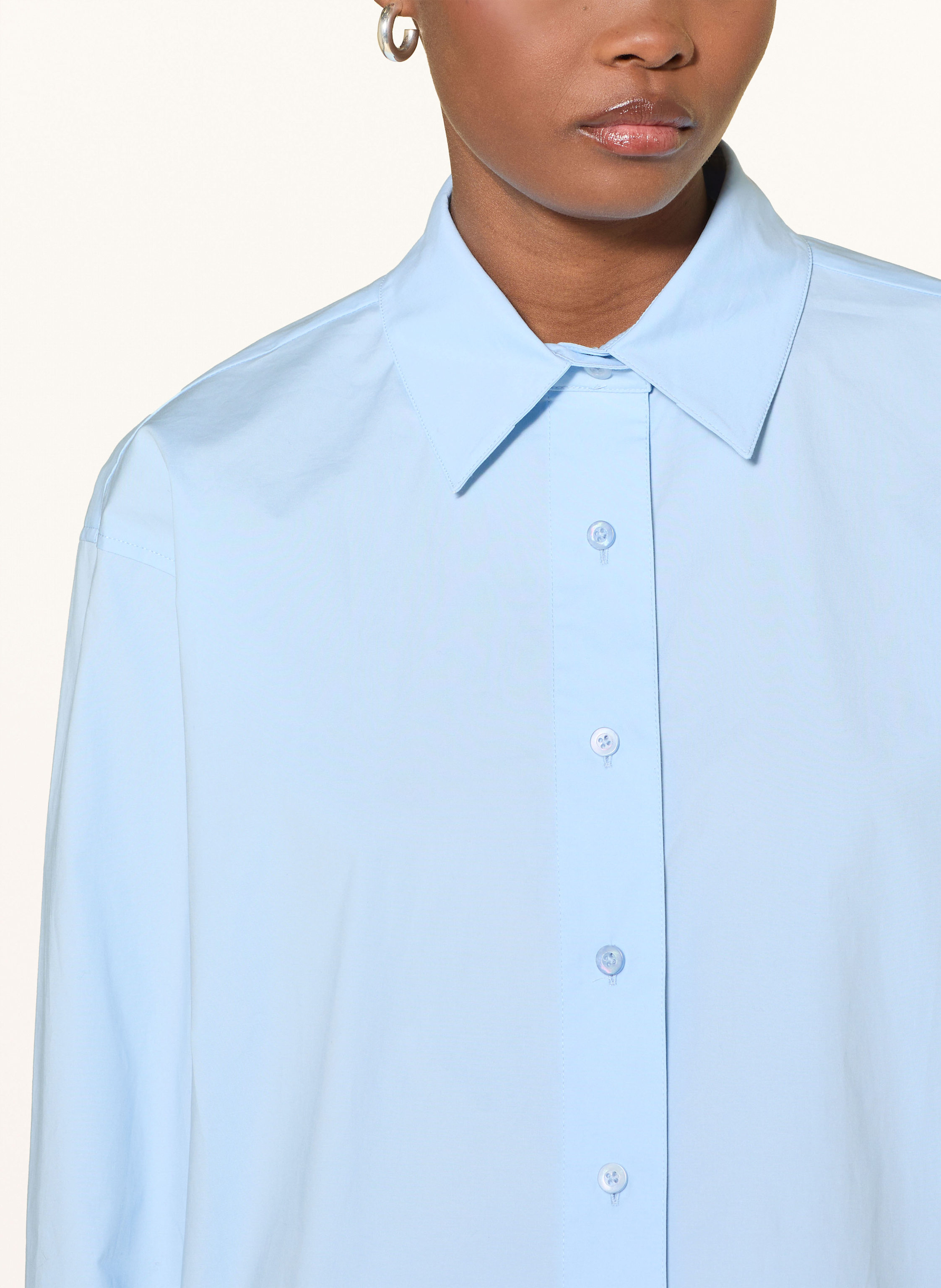 Thumbnail - Remain Oversized-Hemdbluse blau