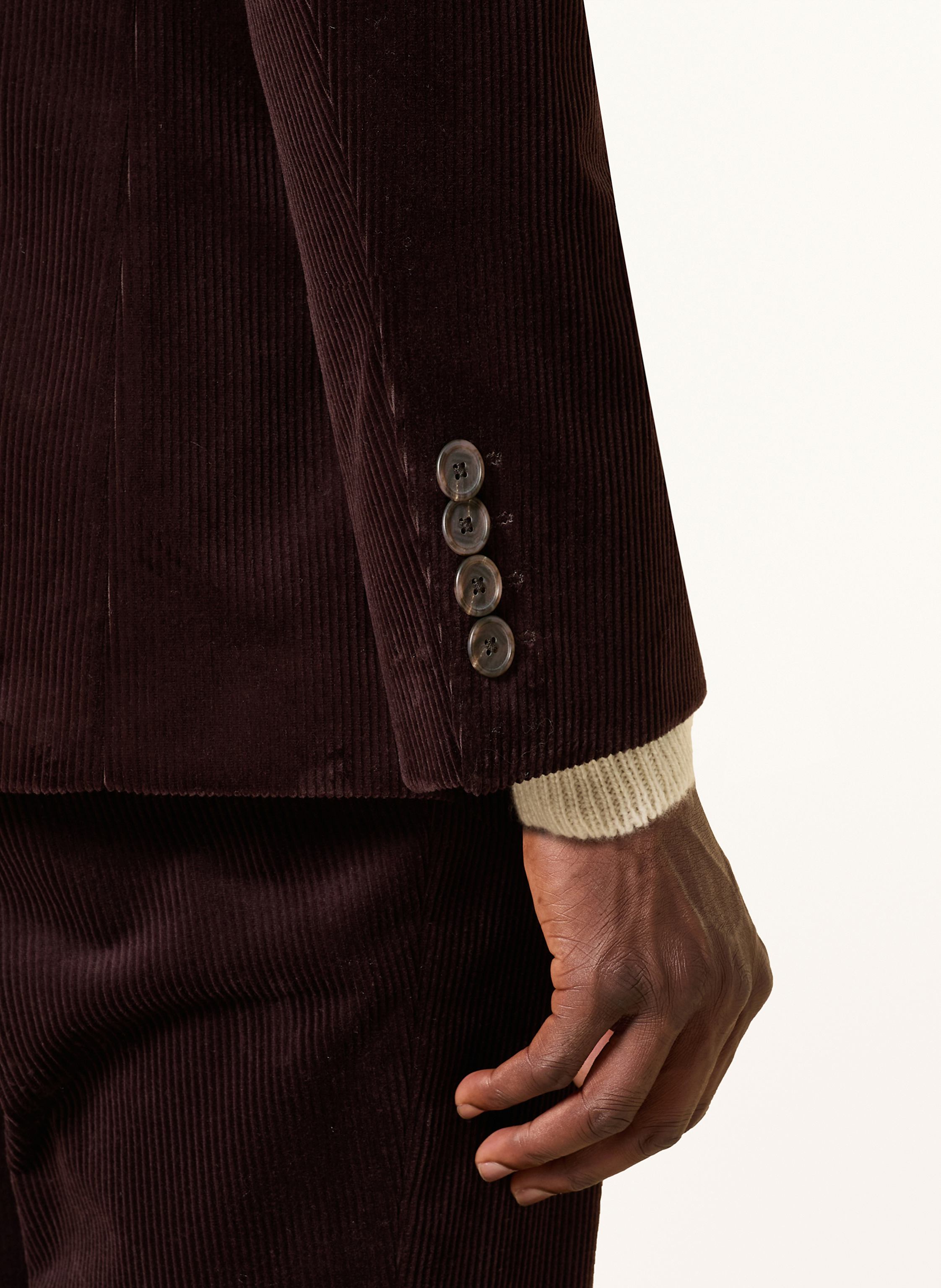 Thumbnail - Boss Anzugsakko Sb-Suit Slim Fit Aus Cord braun