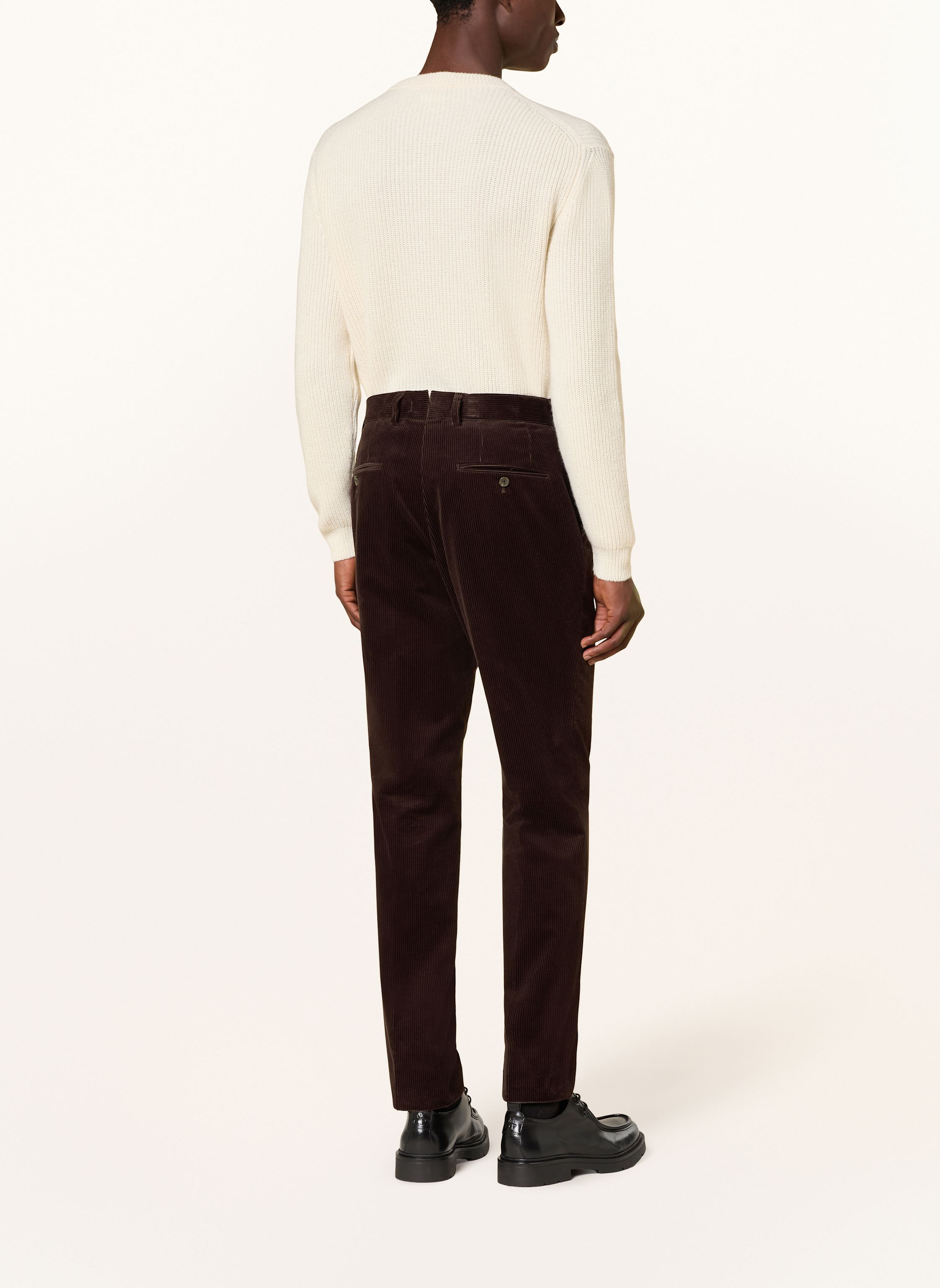 Thumbnail - Boss Anzughose Suit Extra Slim Fit Aus Cord braun