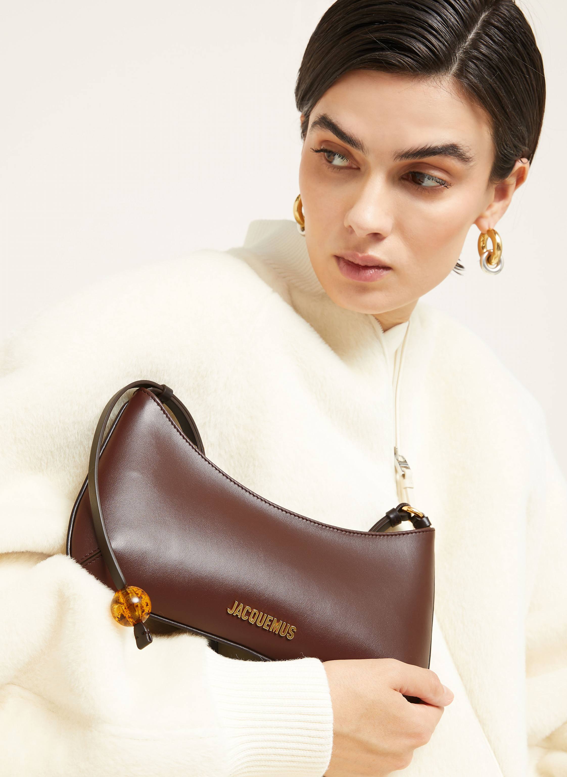 Thumbnail - Jacquemus Handtasche Le Bisou Perle braun