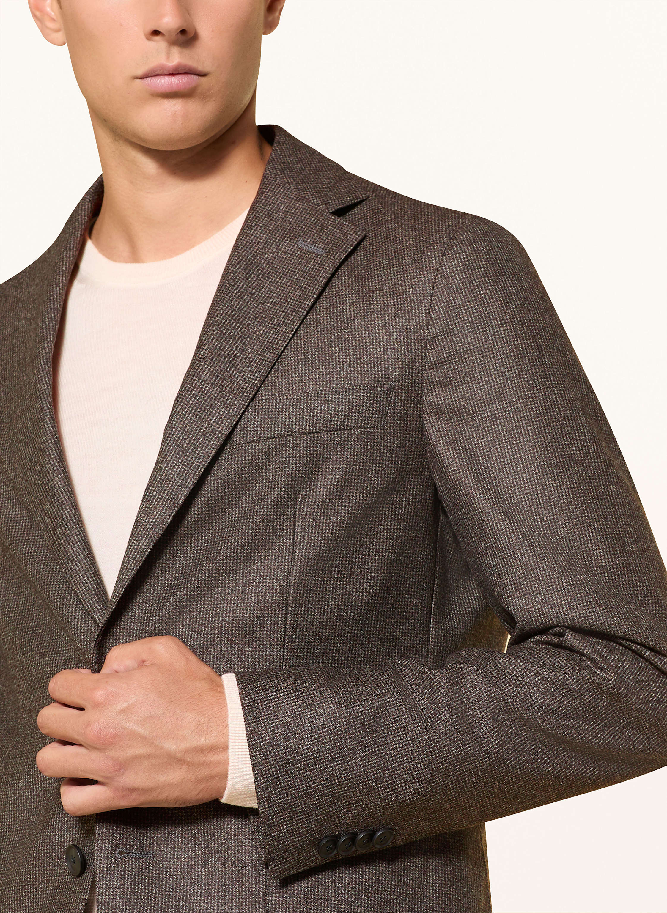 Thumbnail - Boss Anzugsakko Hanry Slim Fit braun