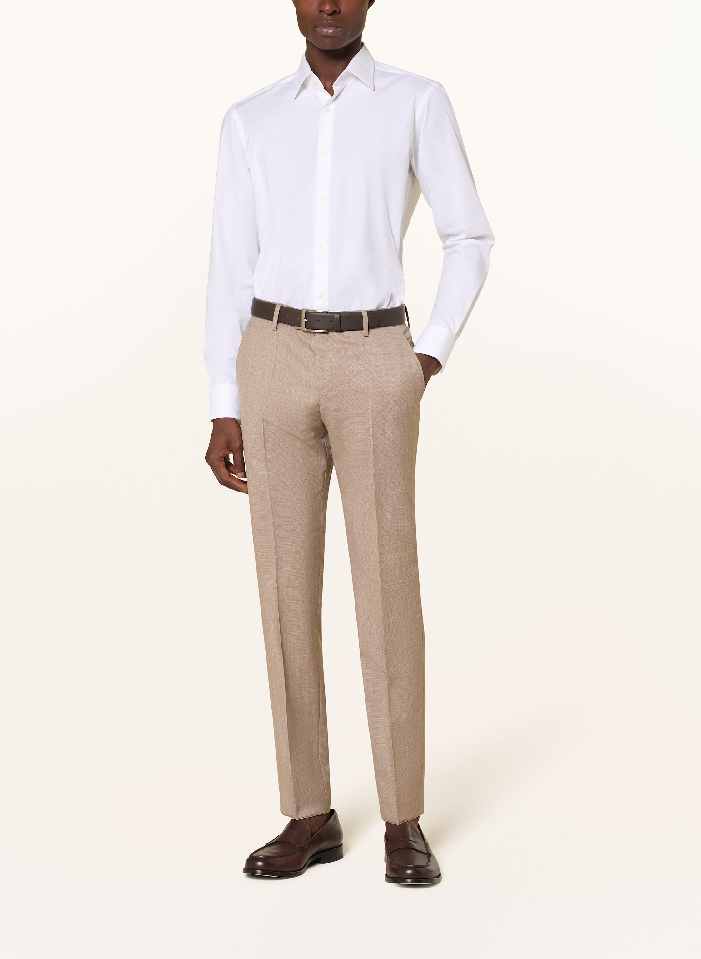 Thumbnail - Boss Anzug Huge Slim Fit beige