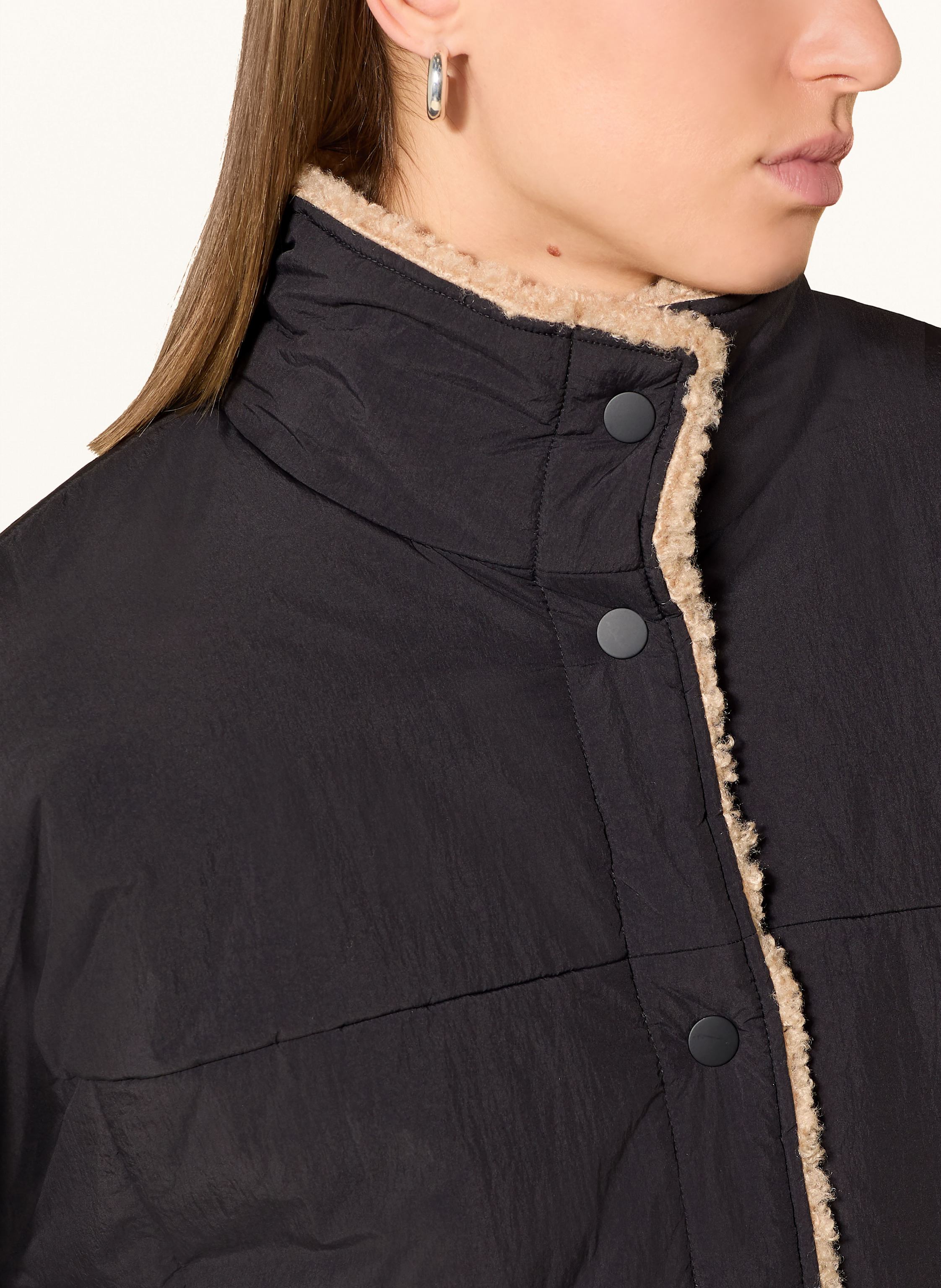 Thumbnail - Lanius Teddyfell-Jacke Zum Wenden schwarz