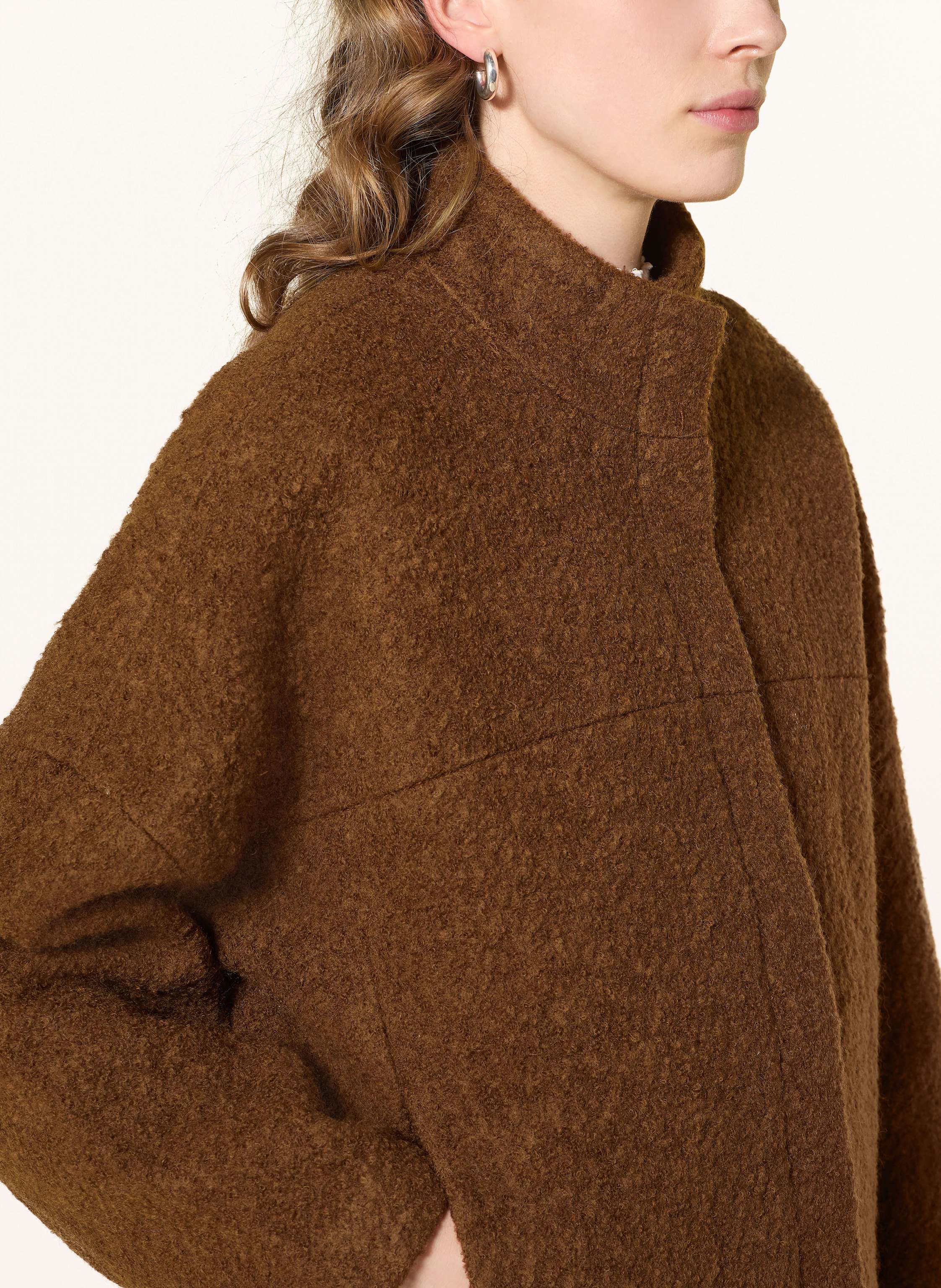 Thumbnail - Lanius Bouclé-Overjacket braun