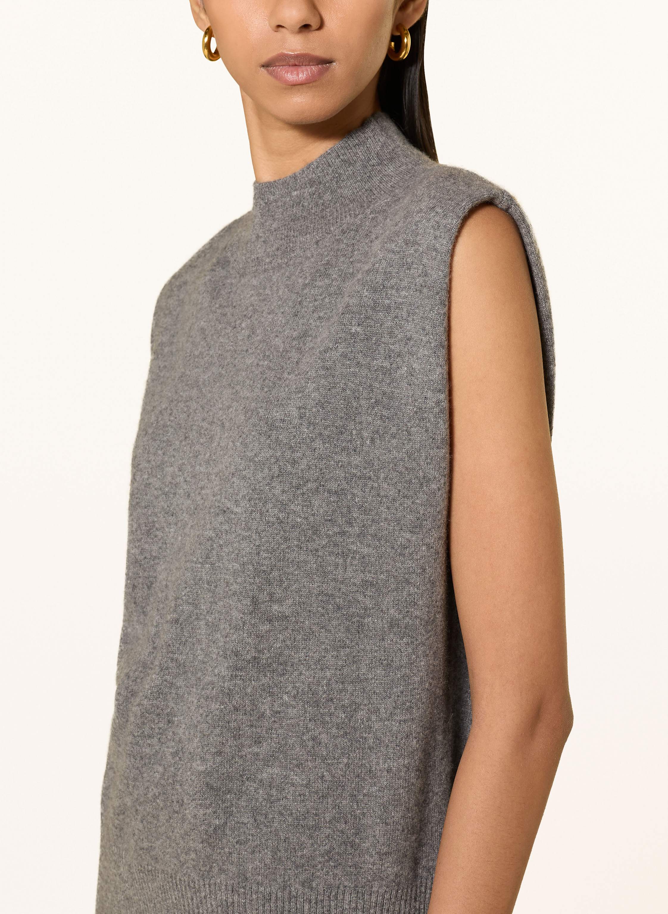 Thumbnail - Kujten Cashmere-Pullunder grau