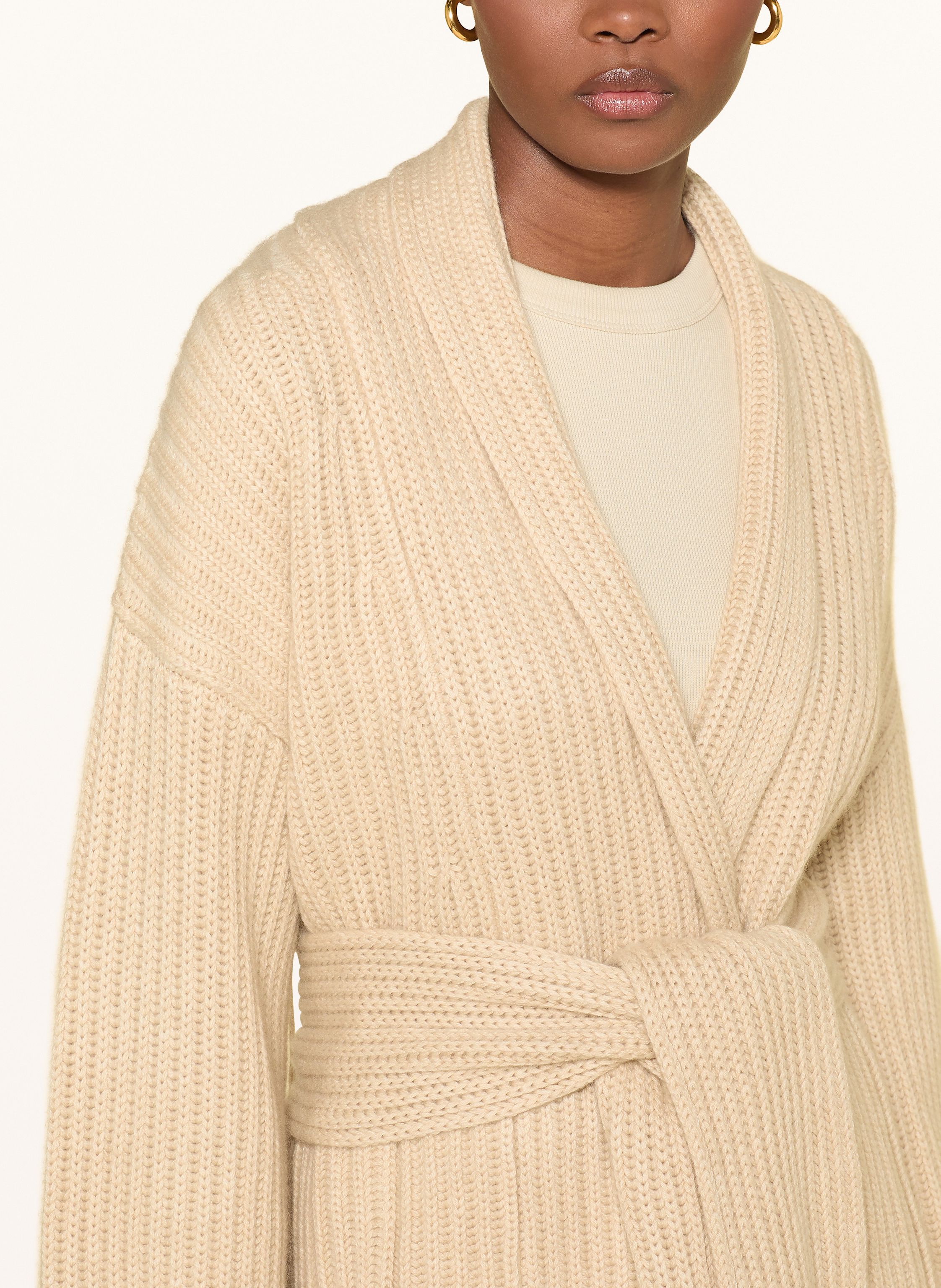 Thumbnail - Kujten Strickjacke Kimchi Aus Cashmere beige