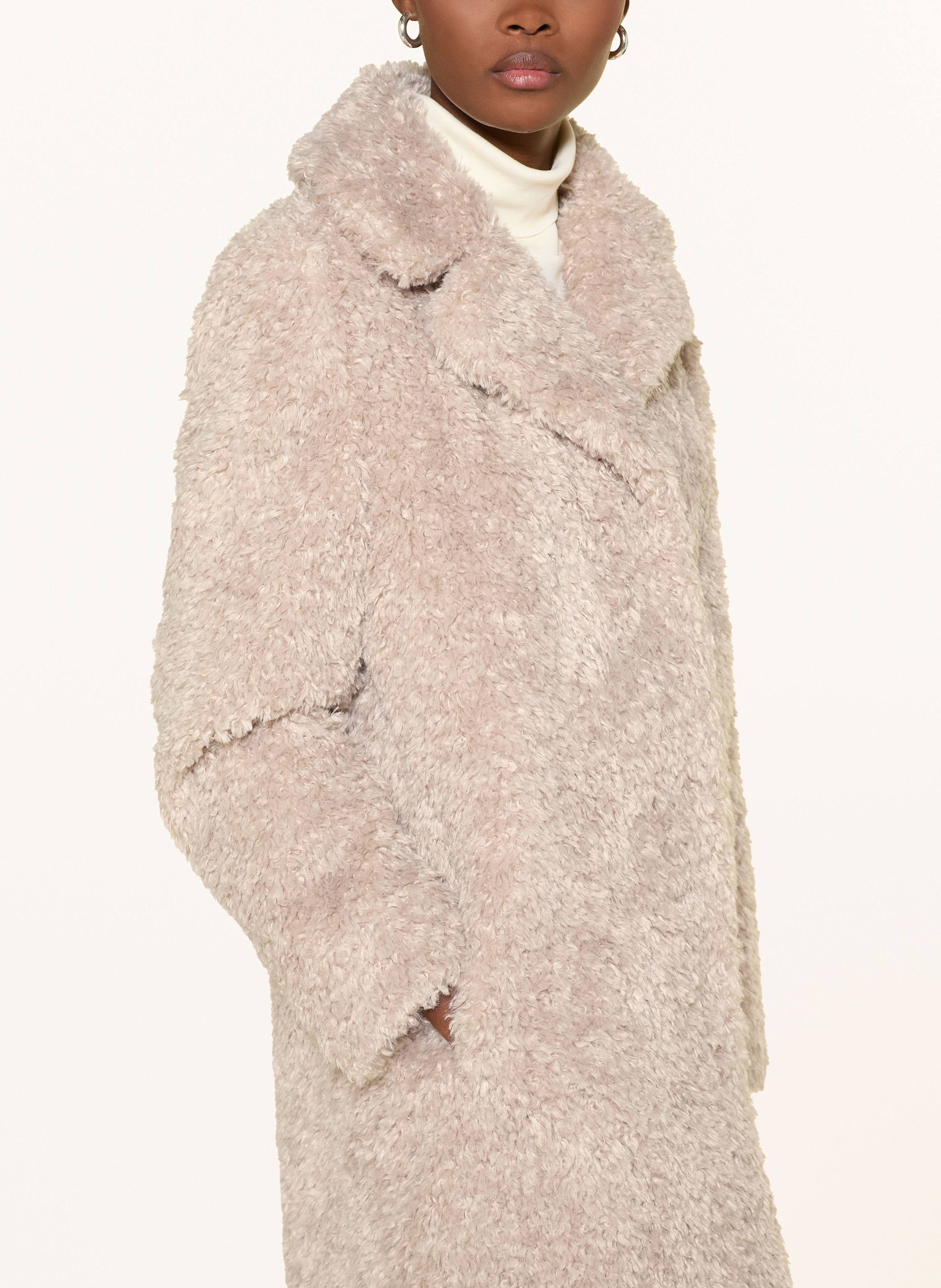 Thumbnail - Herno Teddyfell-Jacke beige