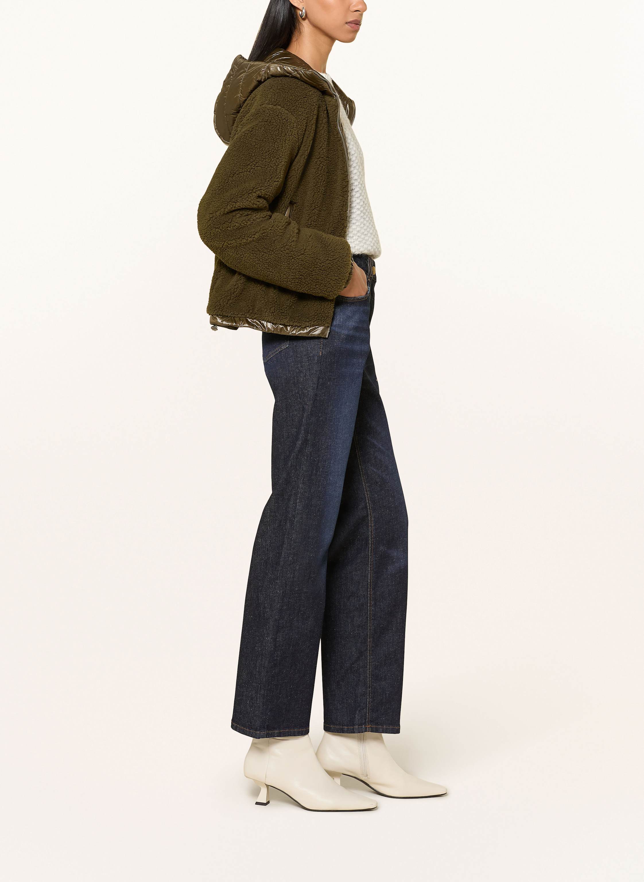 Thumbnail - Herno Teddyfell-Jacke gruen