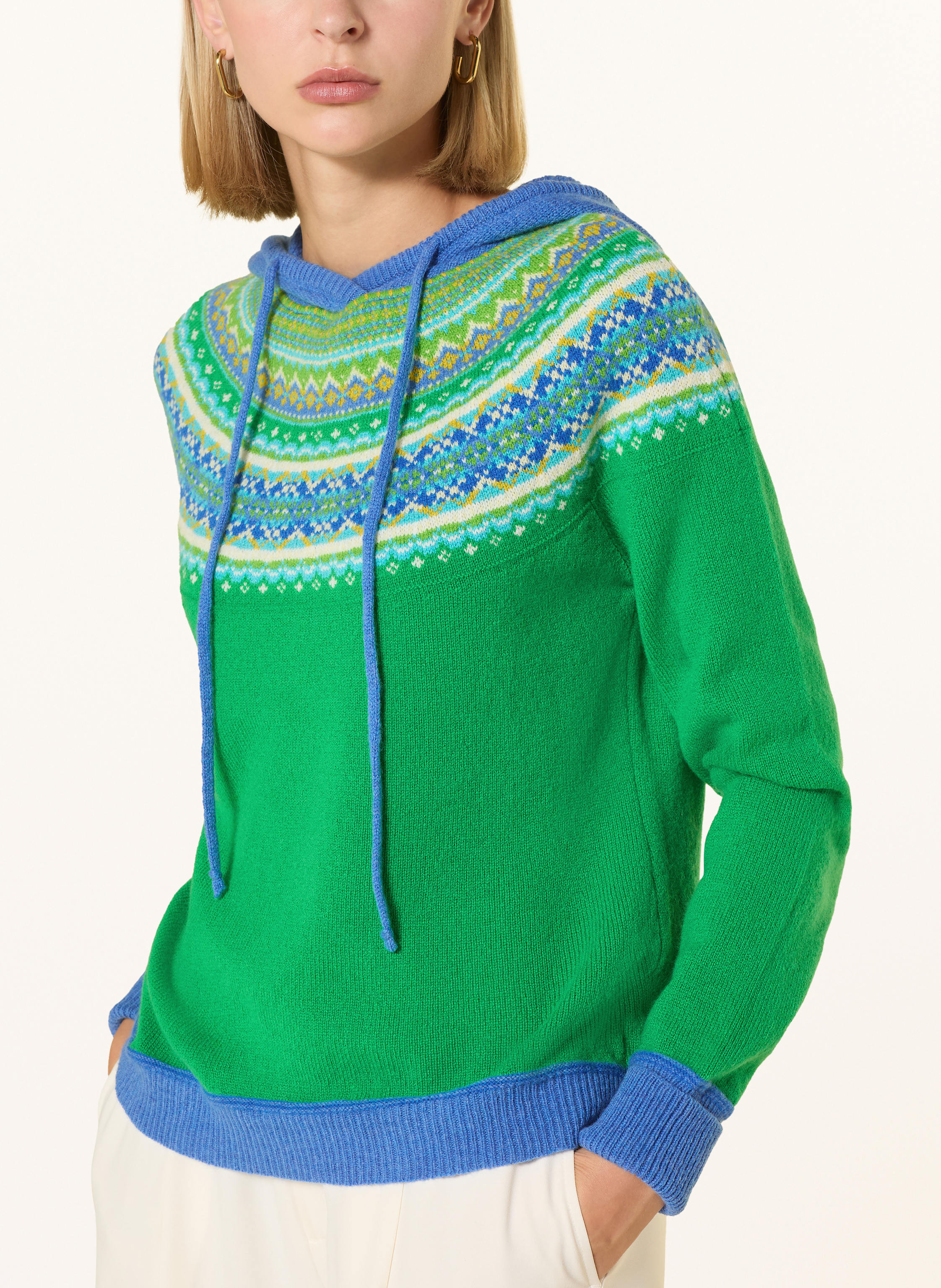 Thumbnail - Eribé Strick-Hoodie Alpine gruen