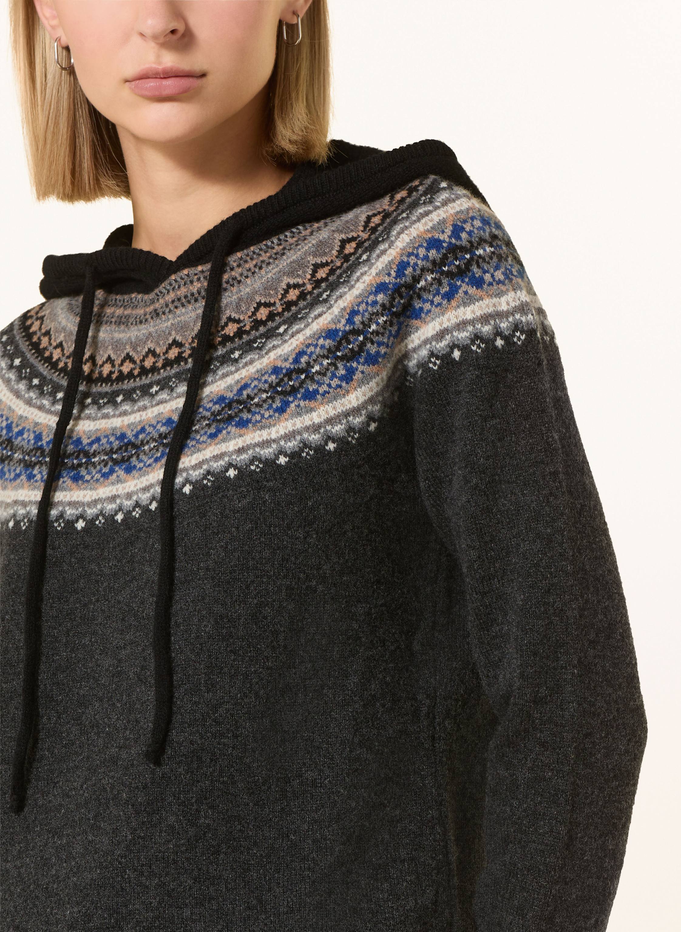 Thumbnail - Eribé Strick-Hoodie Alpine blau