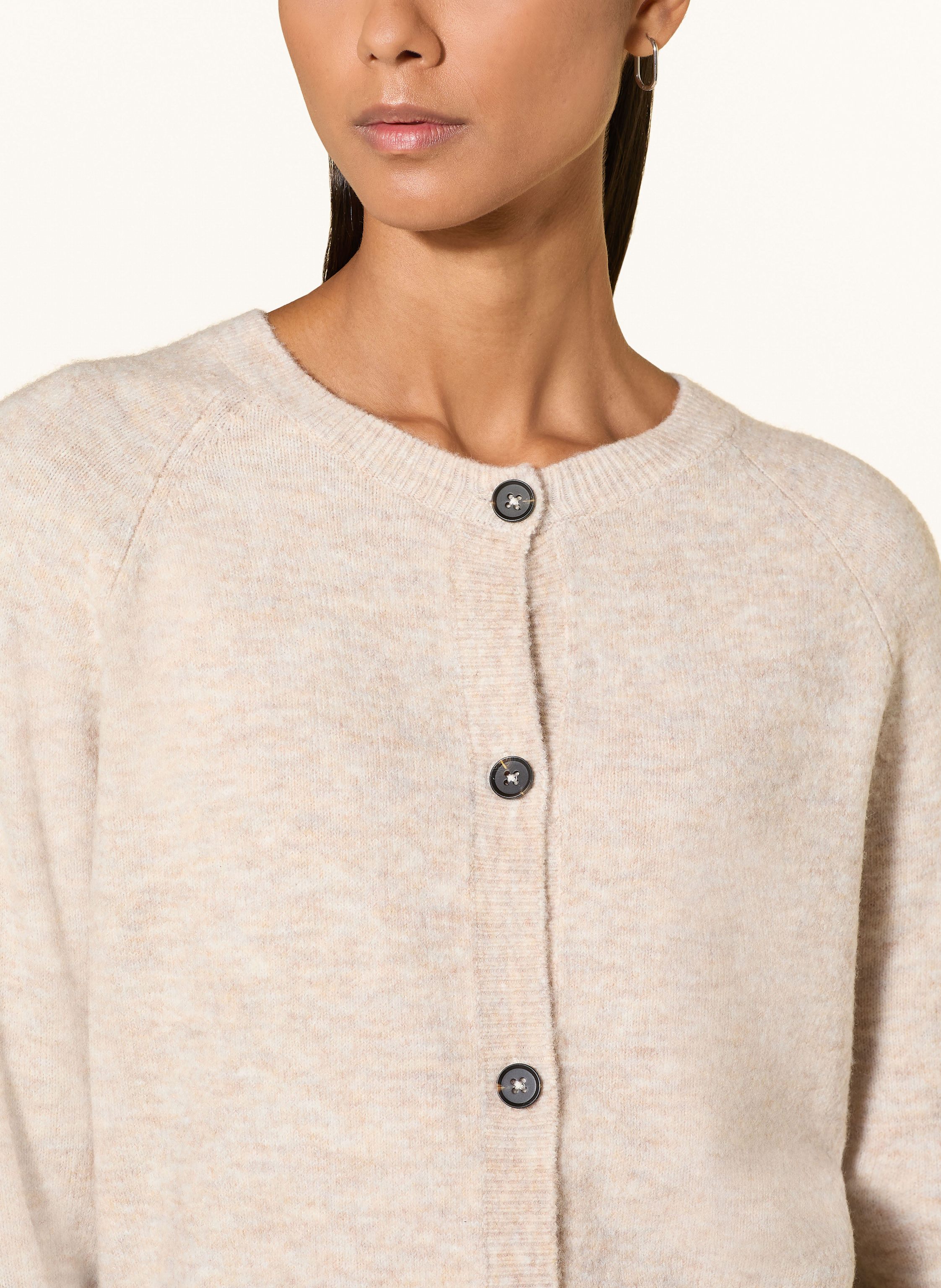 Thumbnail - Miss Lagotte Strickjacke beige