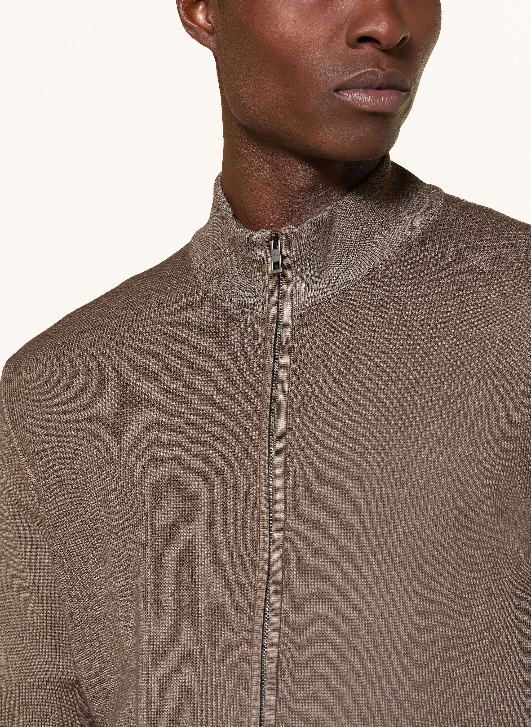 Thumbnail - Maerz Muenchen Strickjacke Aus Merinowolle braun