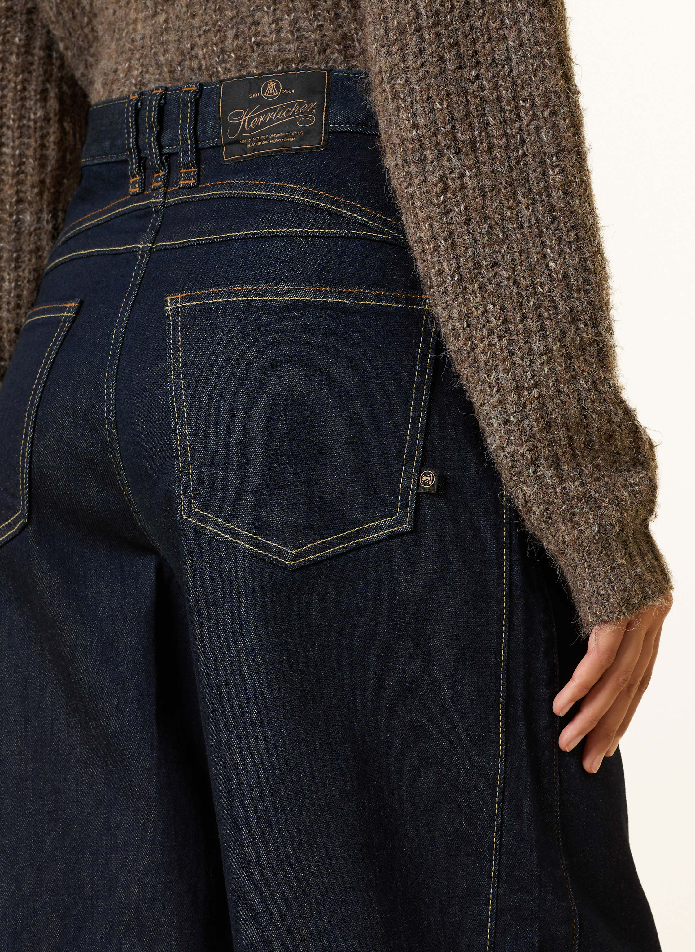 Thumbnail - Herrlicher Cropped-Jeans blau