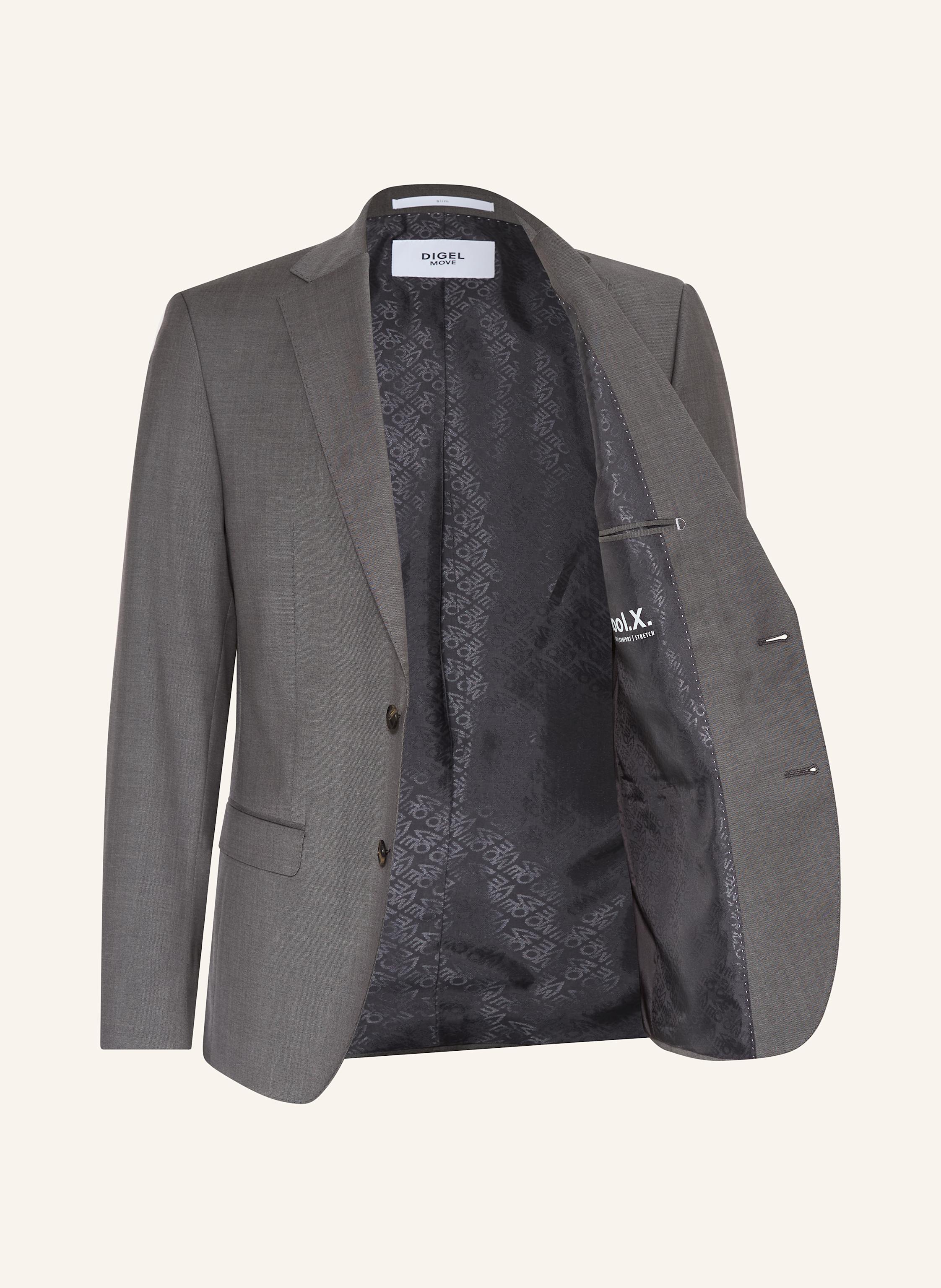 Thumbnail - Digel Move Anzugsakko Alesso Extra Slim Fit grau