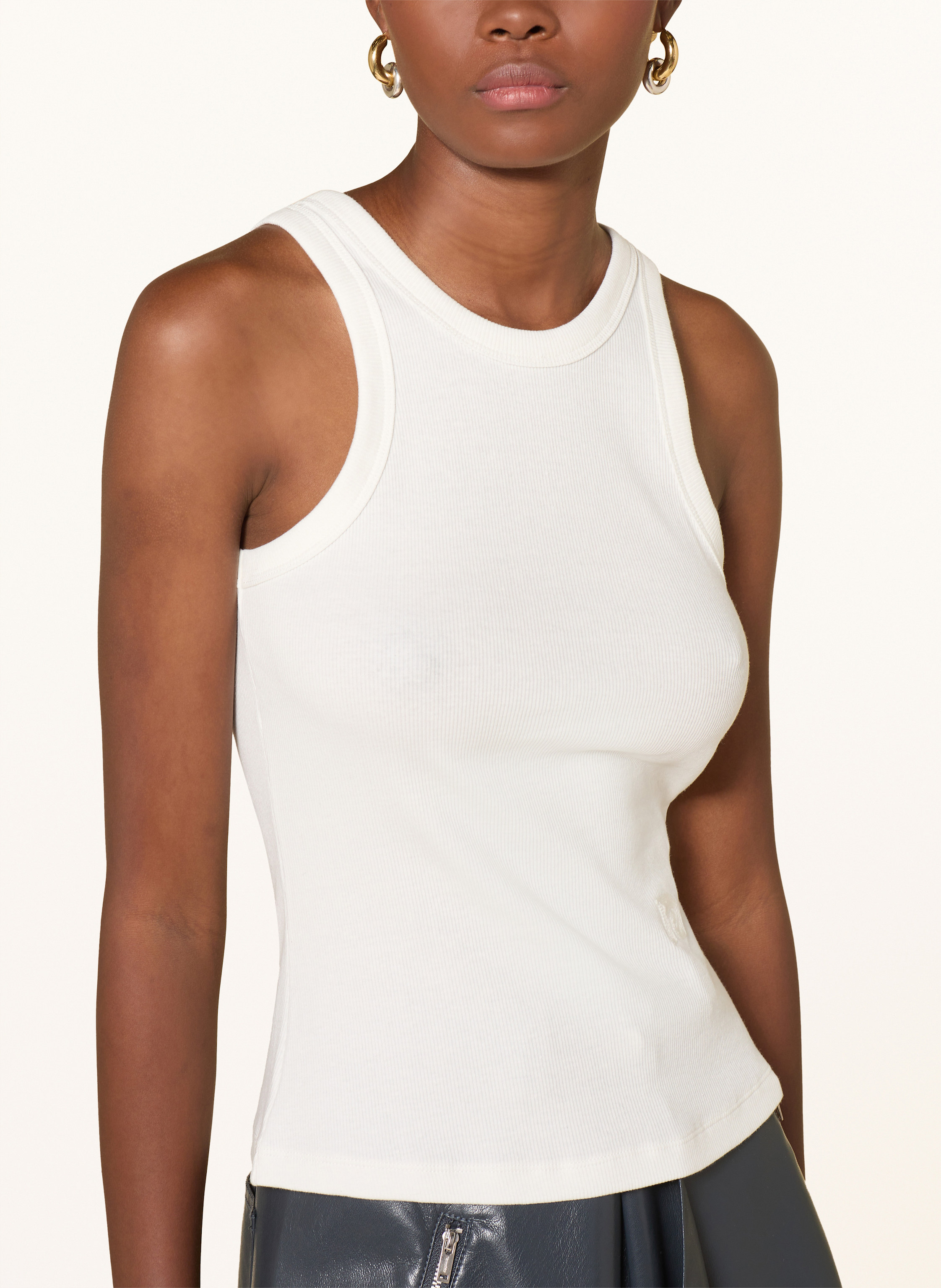 Thumbnail - Nanushka Top Herve weiss