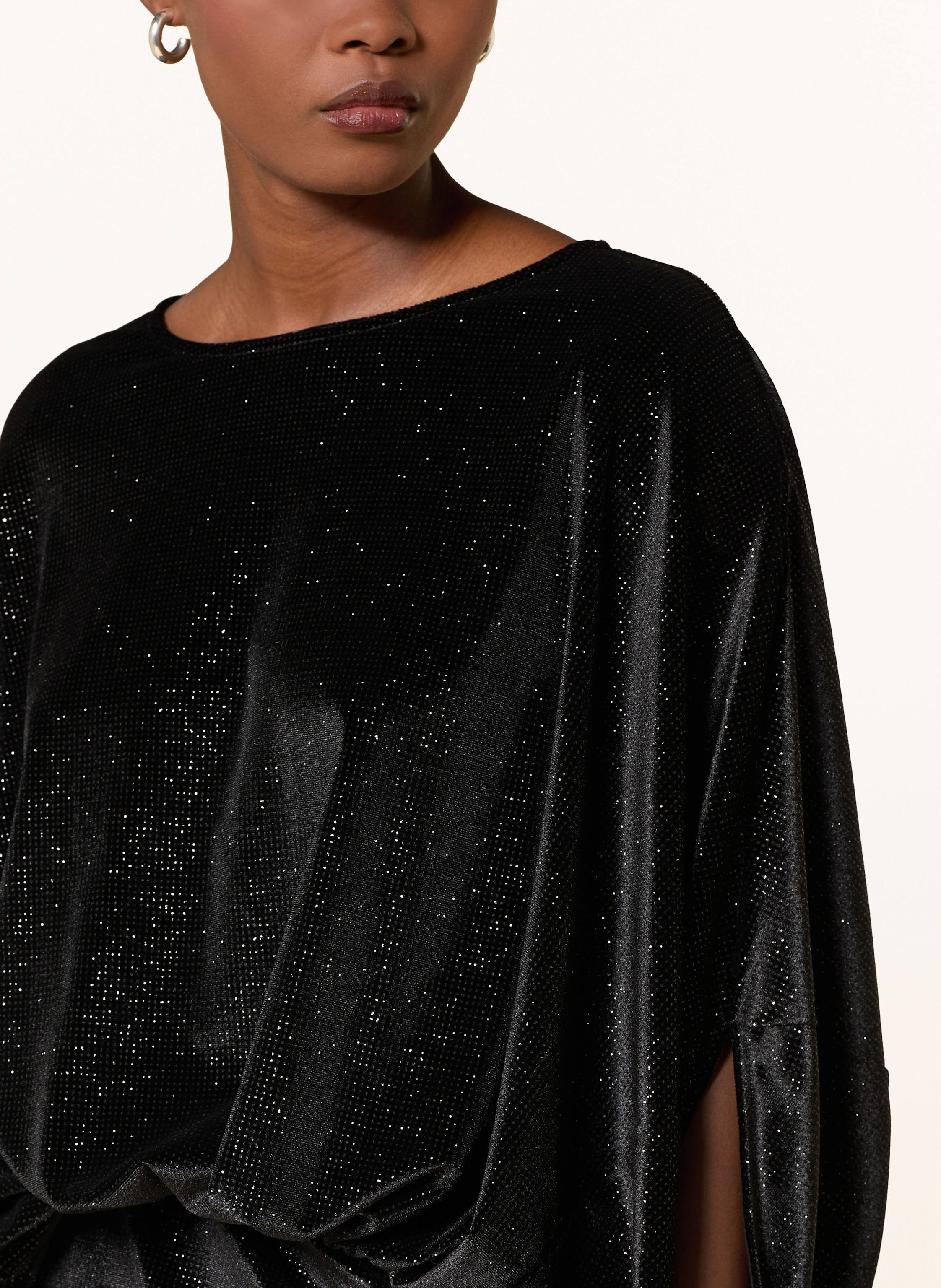 Thumbnail - Essentiel Antwerp Samtkleid Ividence schwarz