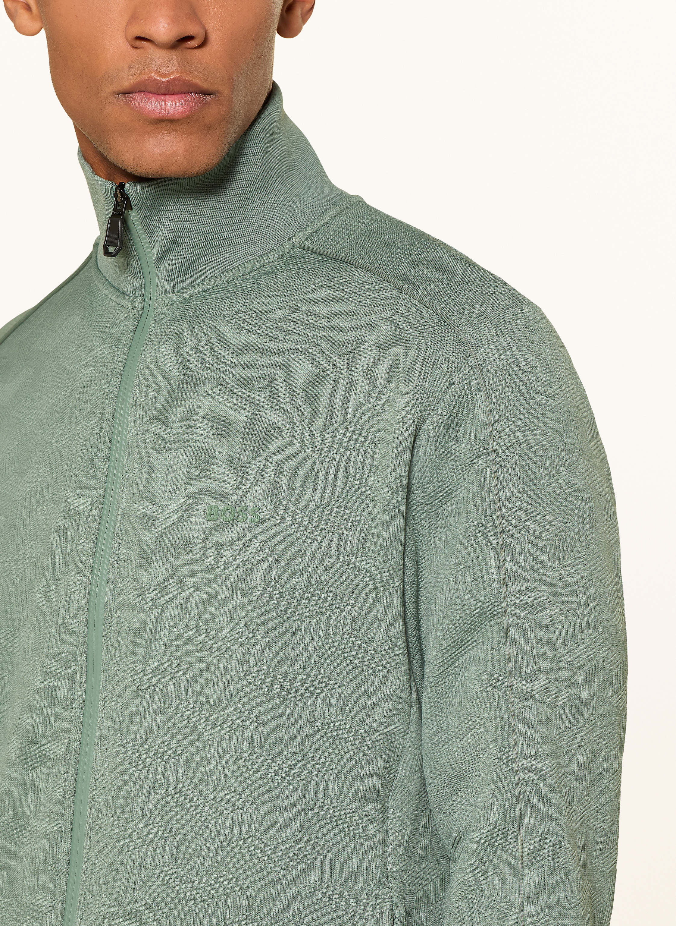 Thumbnail - Boss Sweatjacke Mirror gruen