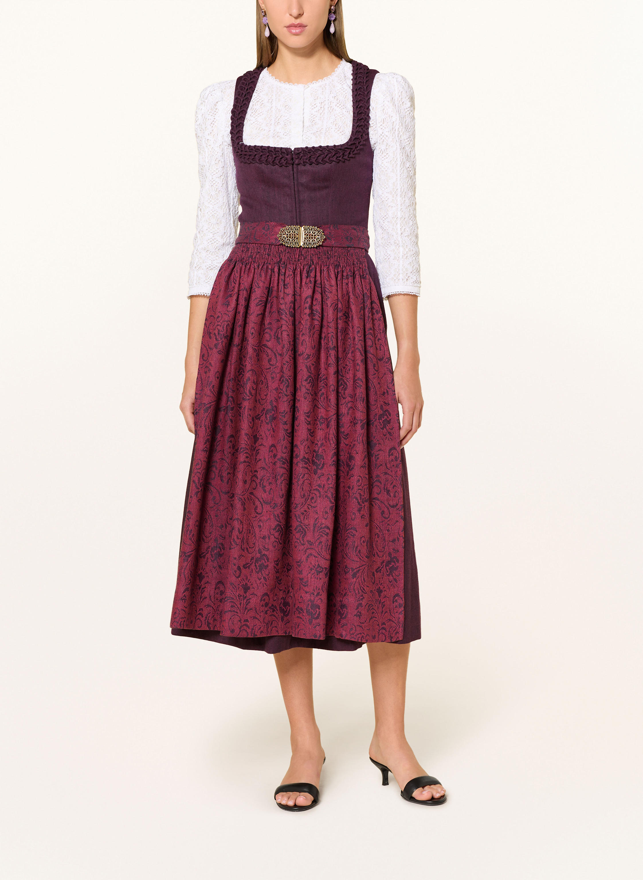 Thumbnail - Gottseidank Leinendirndl Vreni rot