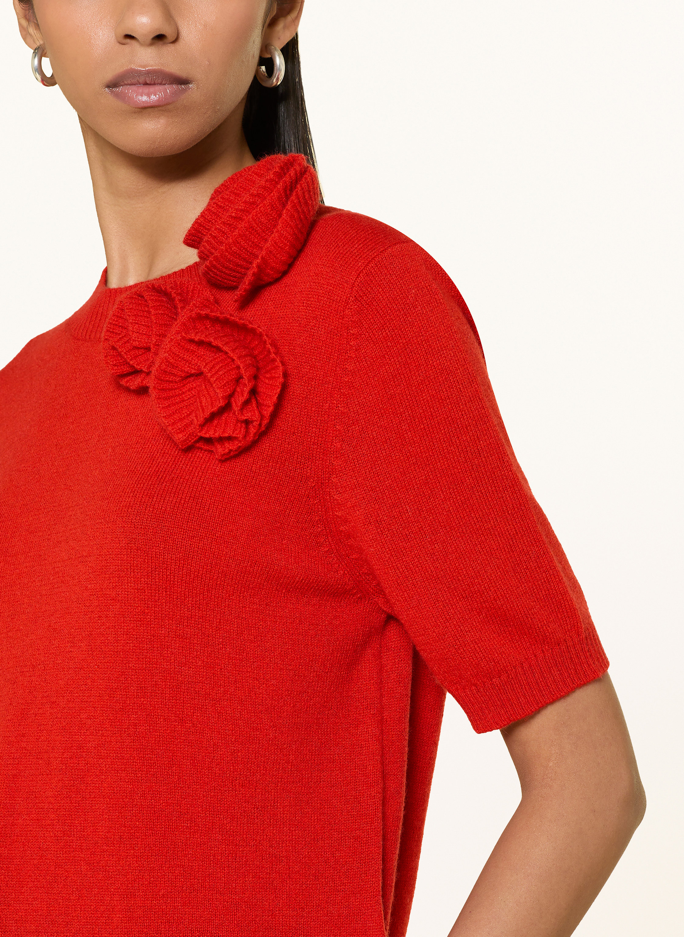 Thumbnail - Allude Strickshirt Mit Cashmere rot