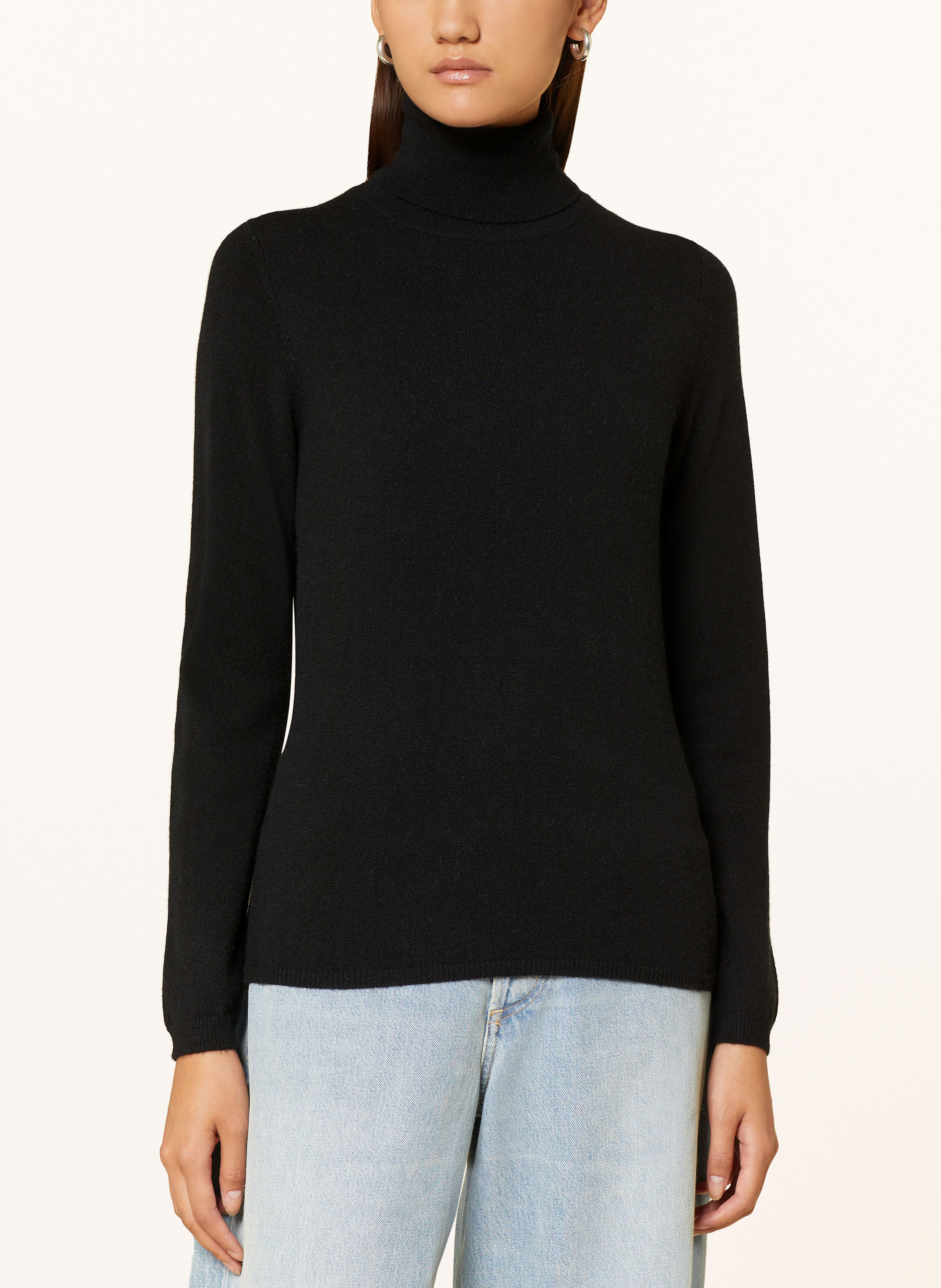 Thumbnail - Allude Rollkragenpullover Aus Cashmere schwarz