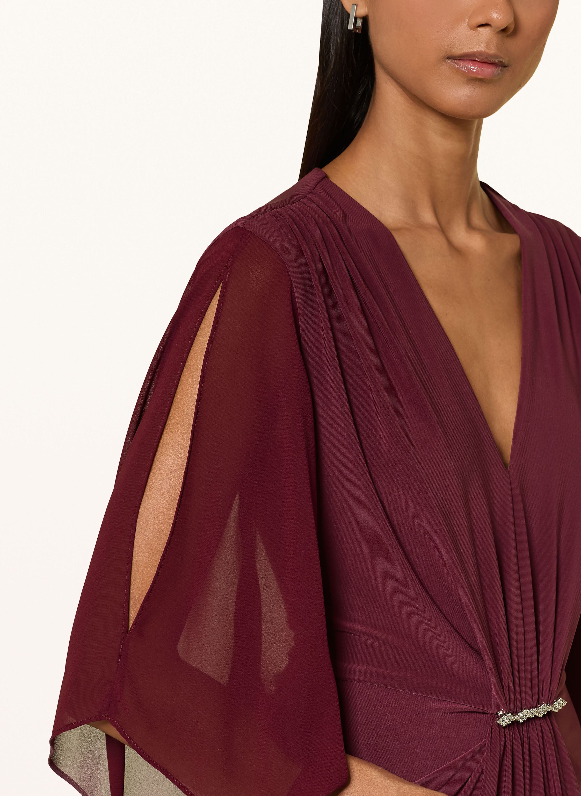 Thumbnail - Joseph Ribkoff Signature Kleid Mit 3/4-Arm Und Schmucksteinen rot