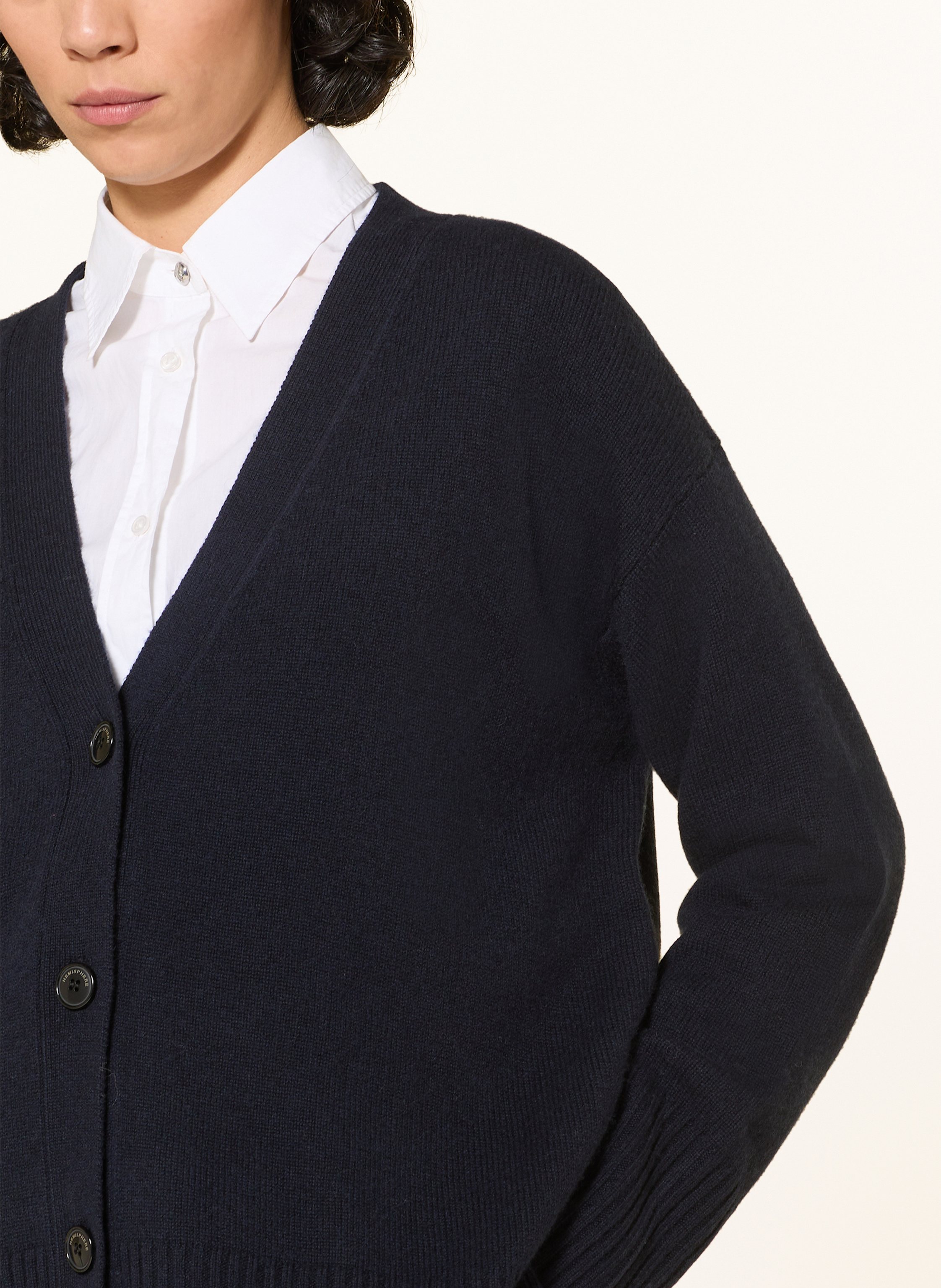 Thumbnail - Hemisphere Oversized-Strickjacke Mit Cashmere blau