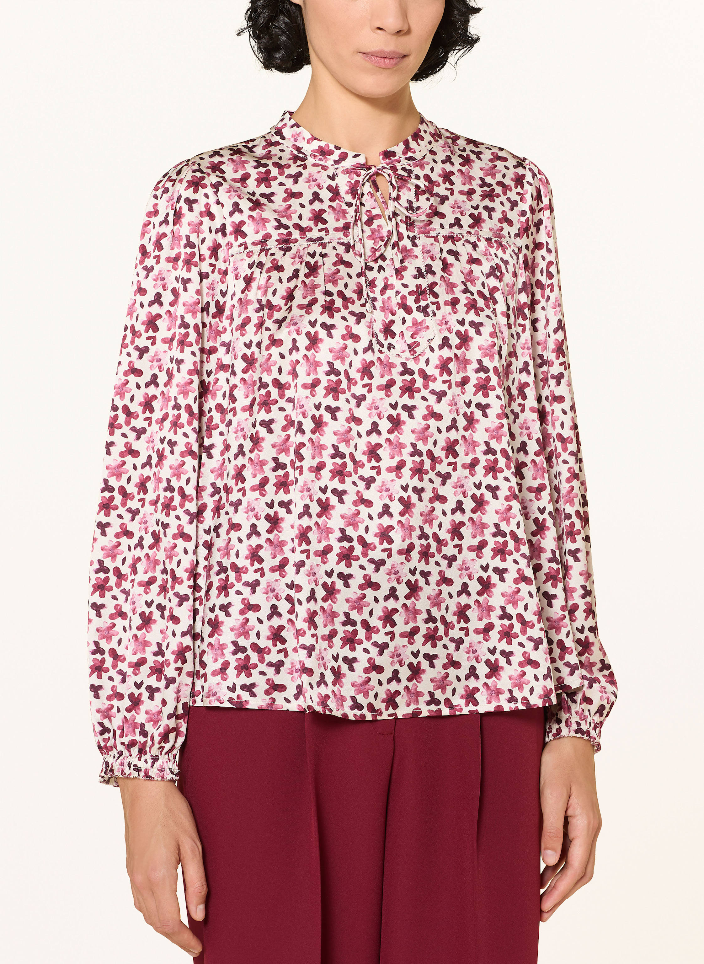 Thumbnail - Hemisphere Bluse Aus Seide rot