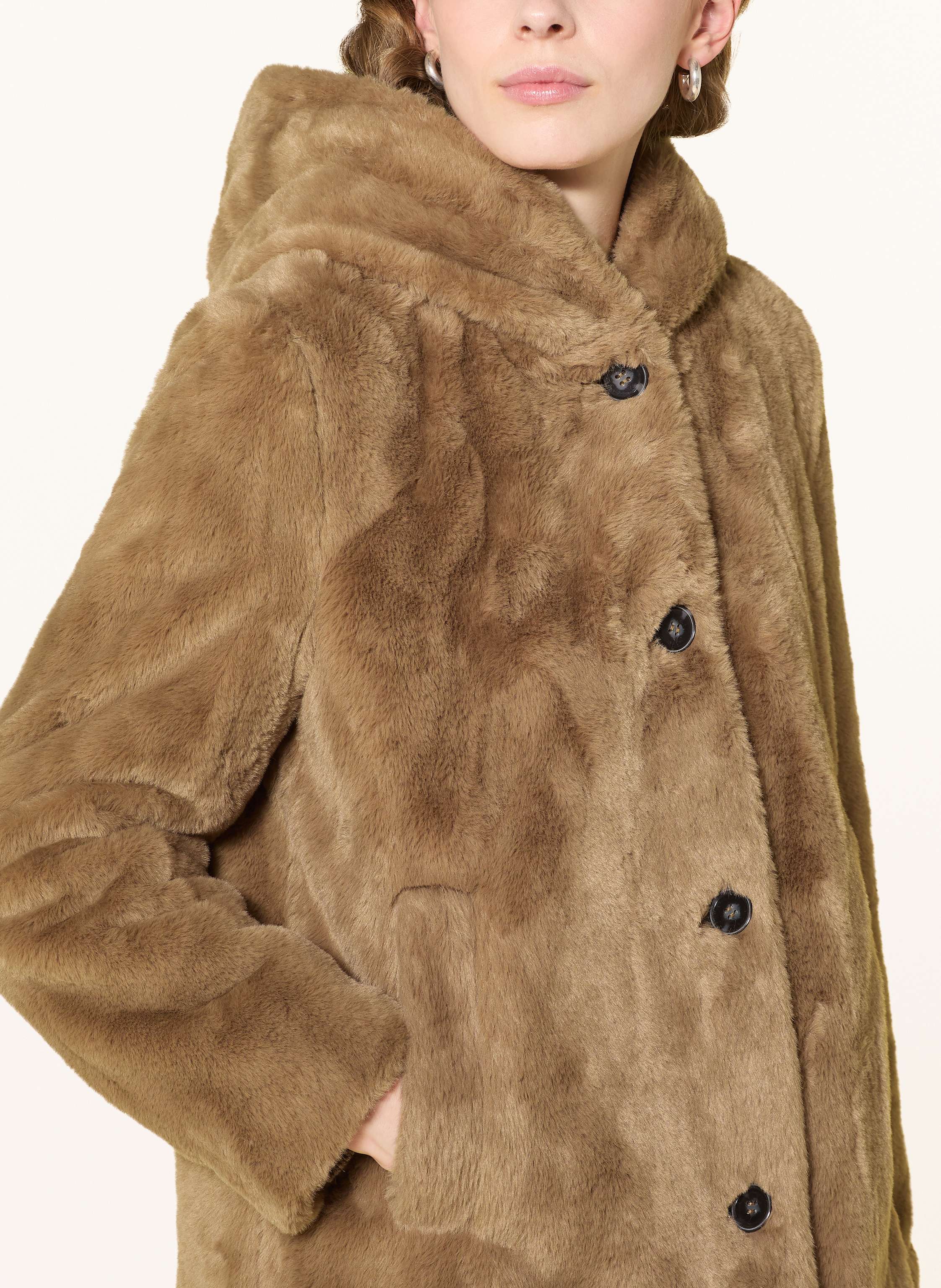 Thumbnail - Betty Barclay Kunstfell-Jacke braun