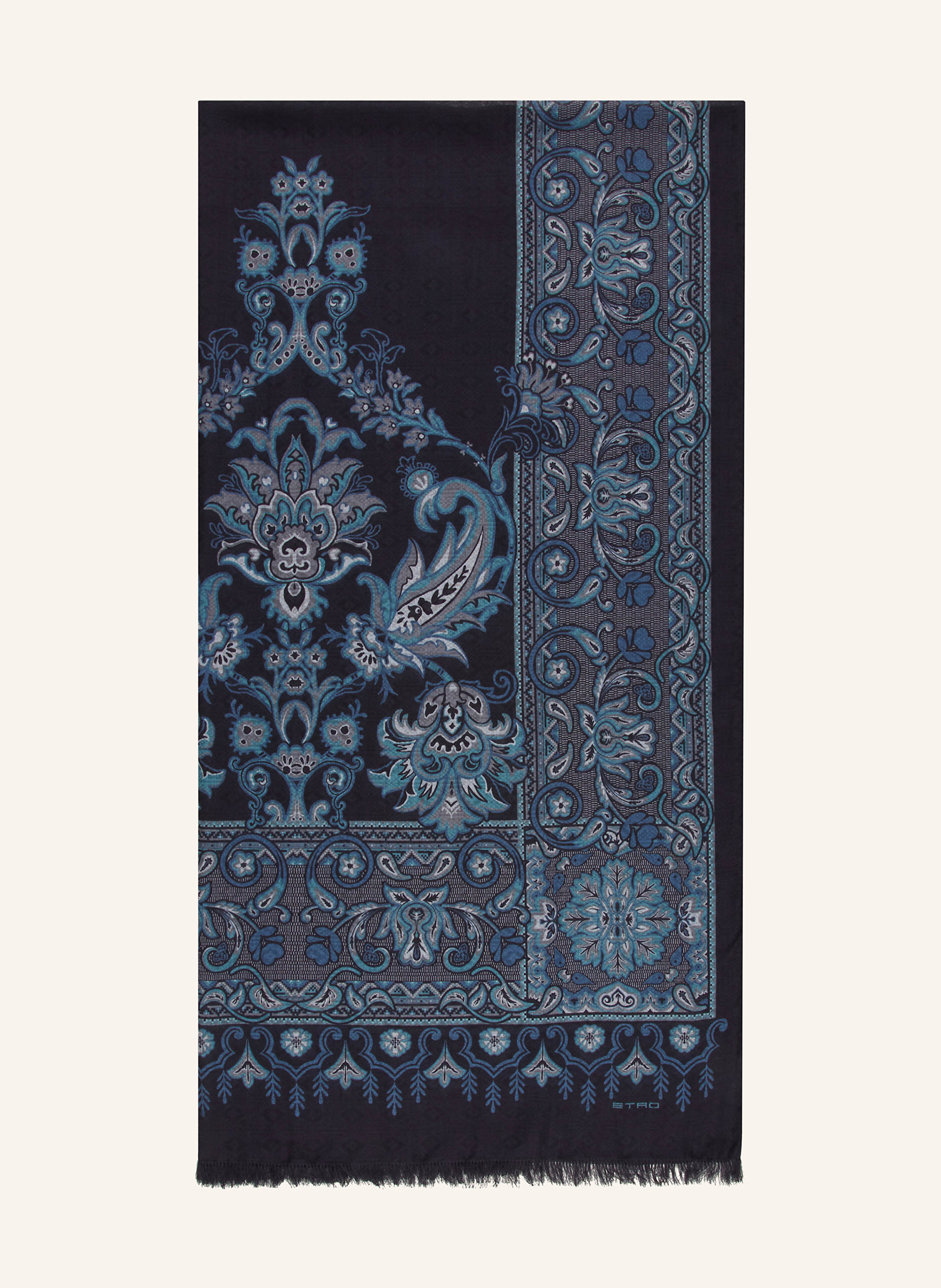 Etro Etro Schal blau in DUNKELBLAU / BLAU / GRAU